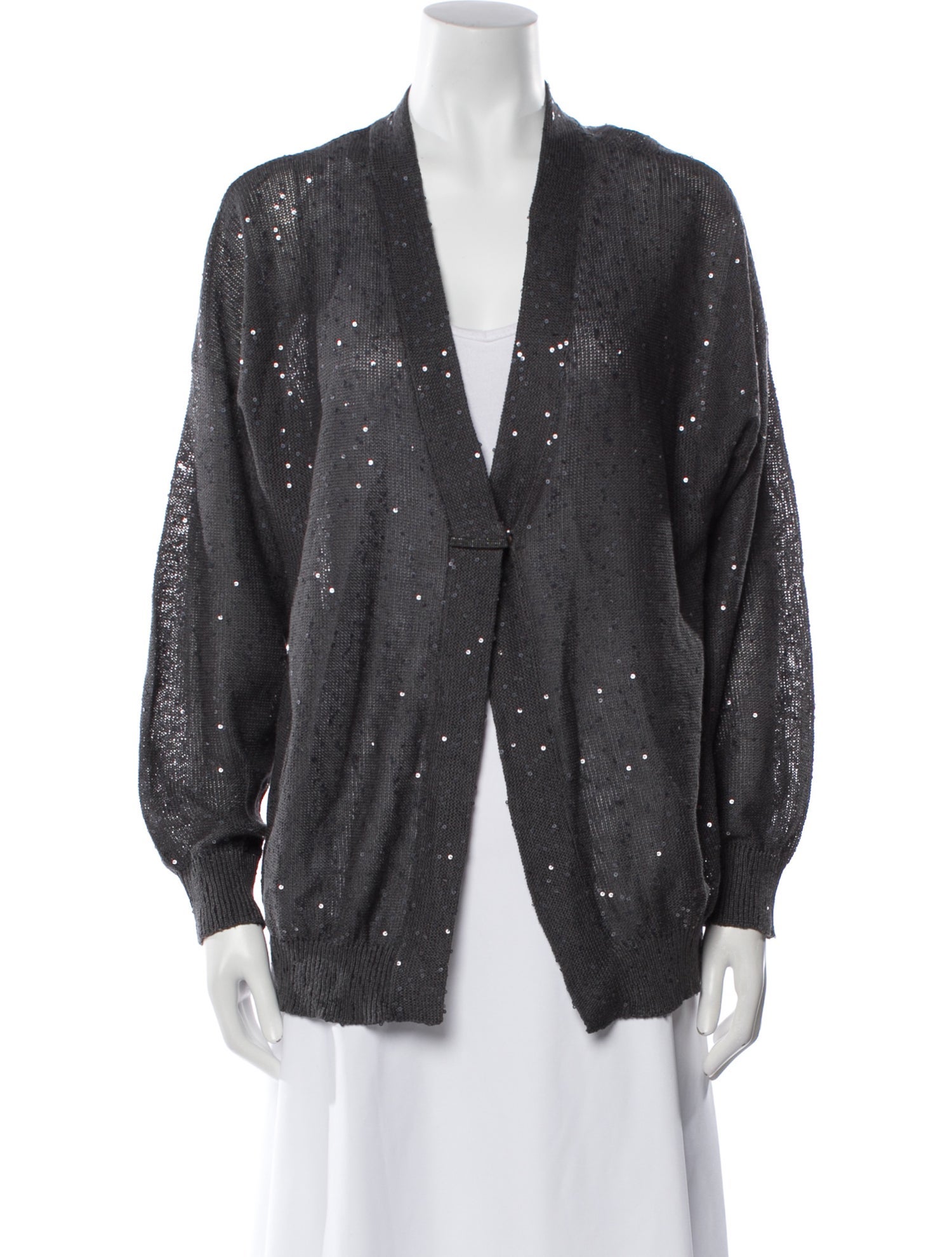 Brunello Cucinelli Linen V-Neck Sweater