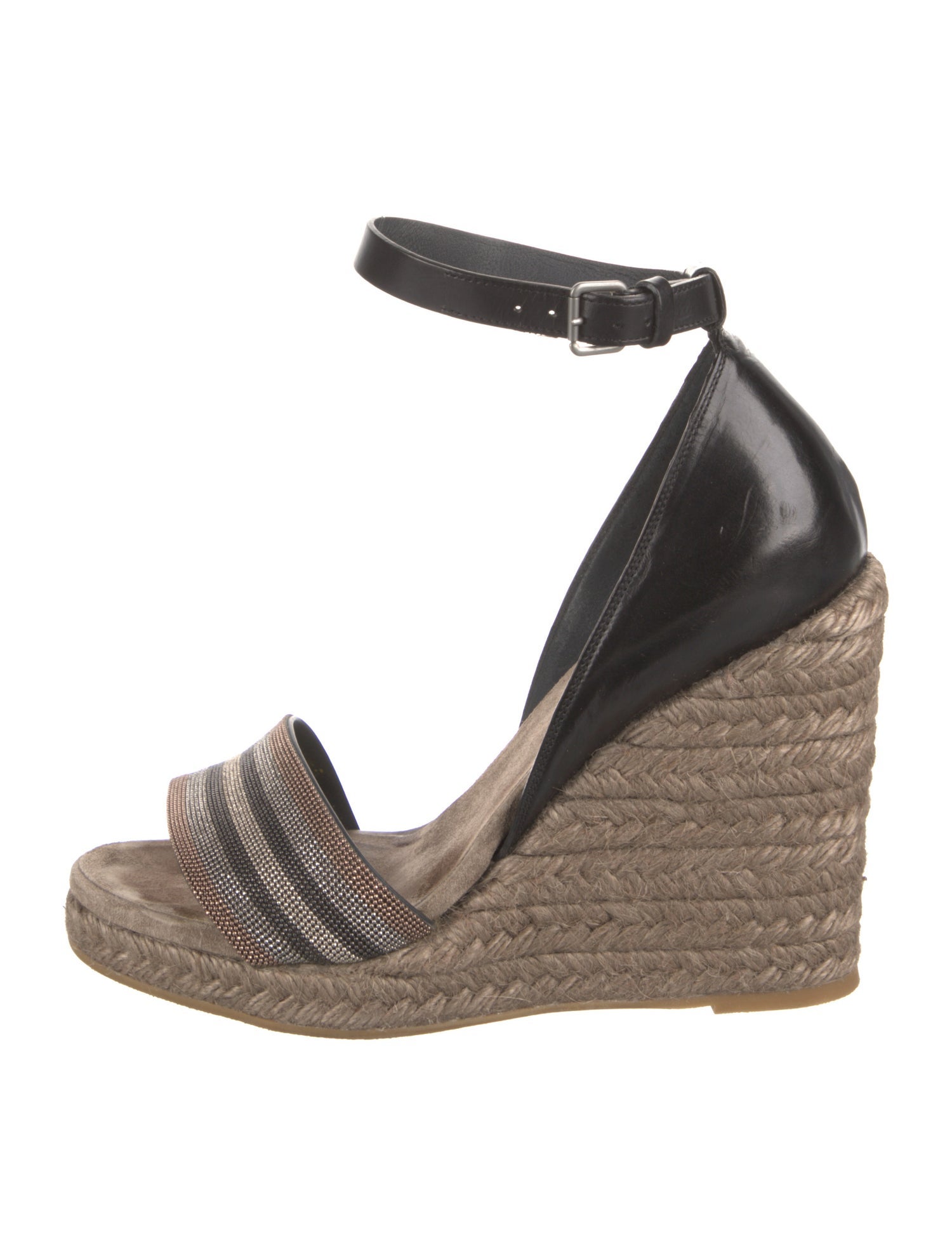 Brunello Cucinelli Monili Leather Pumps