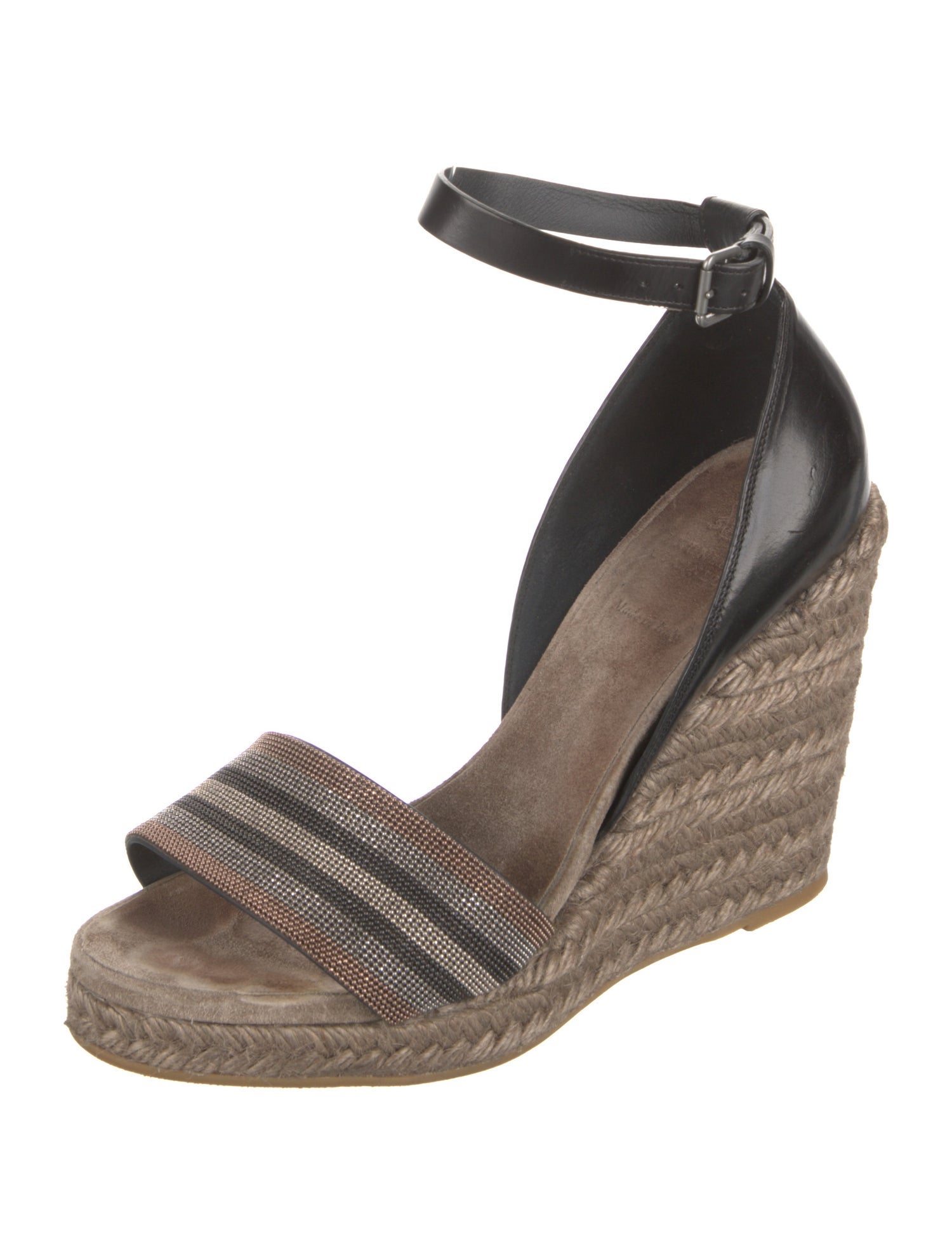 Brunello Cucinelli Monili Leather Pumps