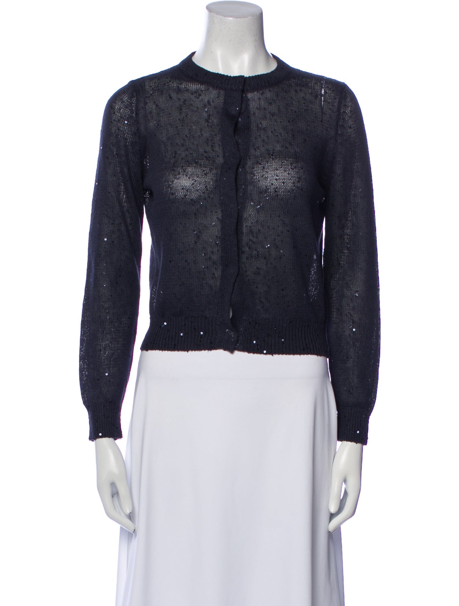 Brunello Cucinelli Linen Crew Neck Sweater