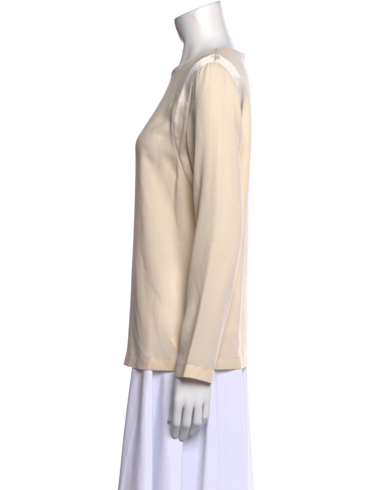 Brunello Cucinelli Silk Crew Neck Top
