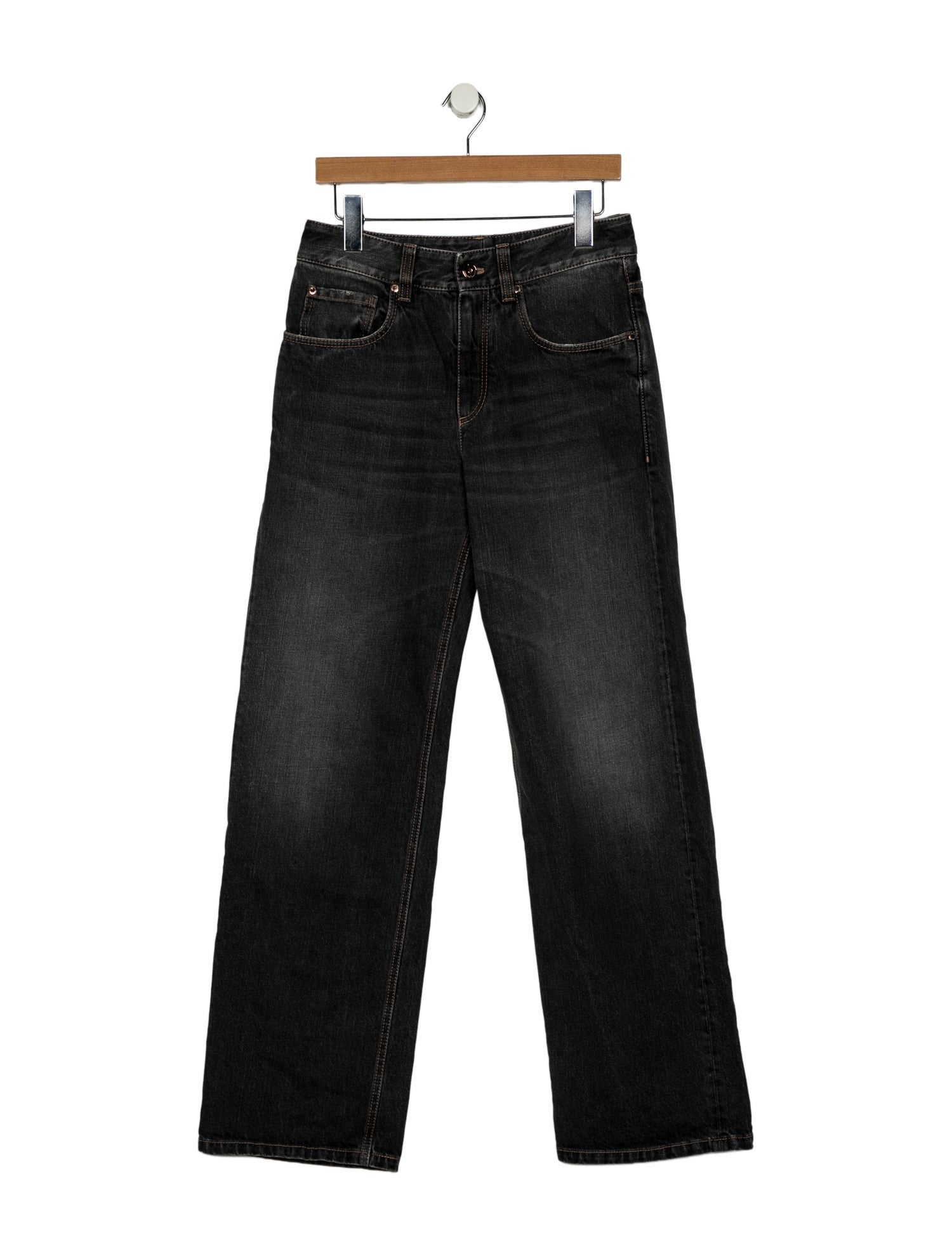 Brunello Cucinelli High-Rise Wide Leg Jeans