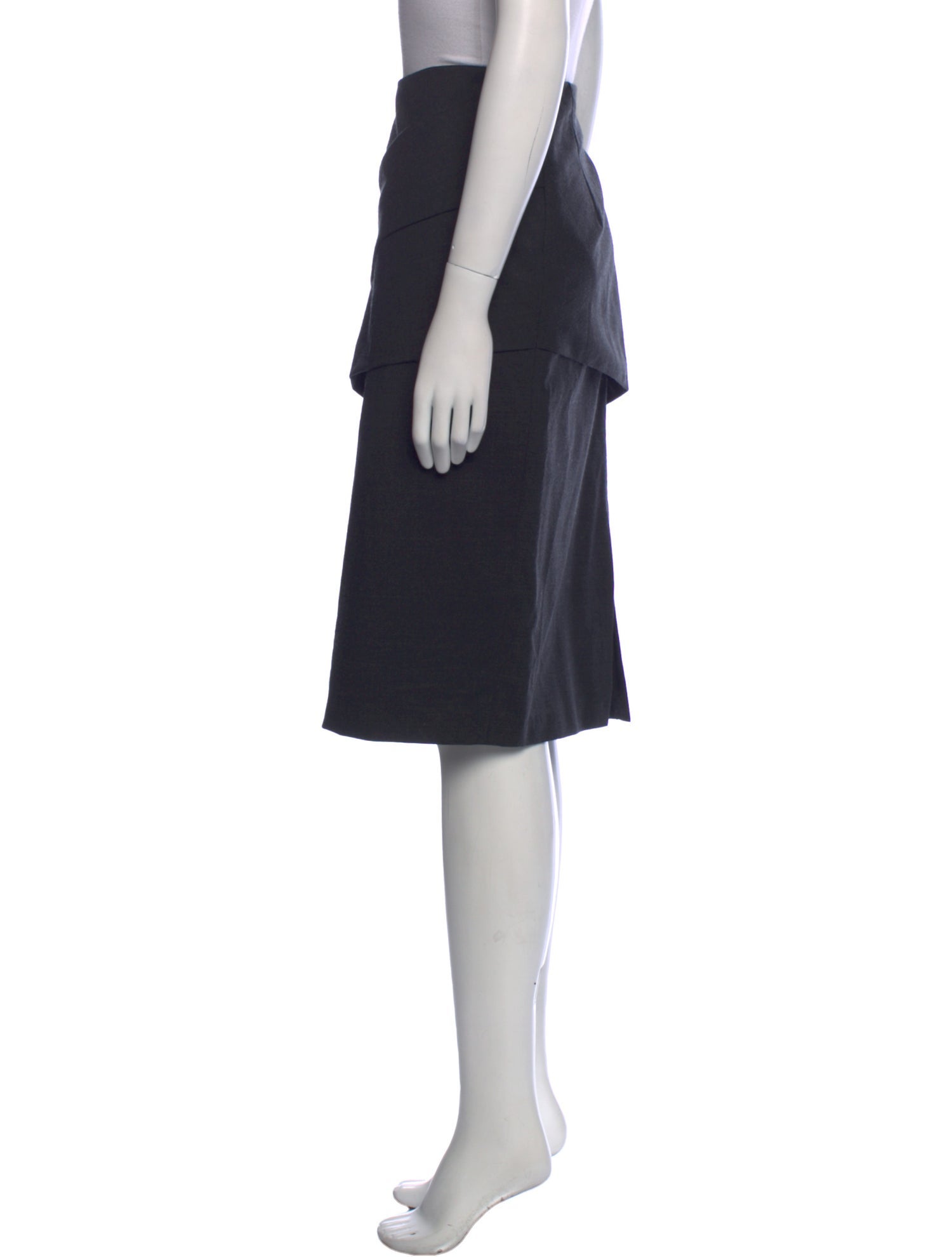 Brunello Cucinelli Virgin Wool Knee-Length Skirt