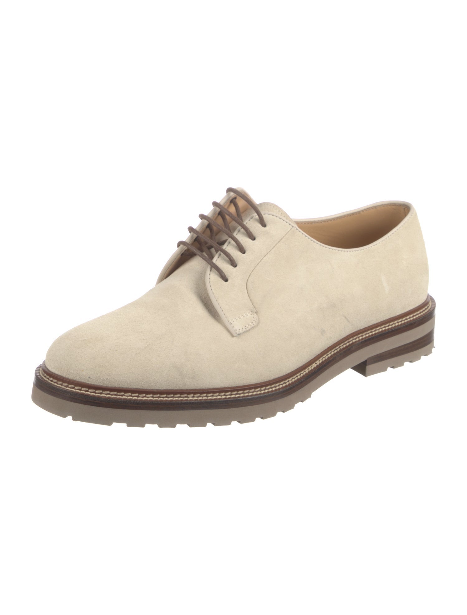 Brunello Cucinelli Suede Derby Shoes
