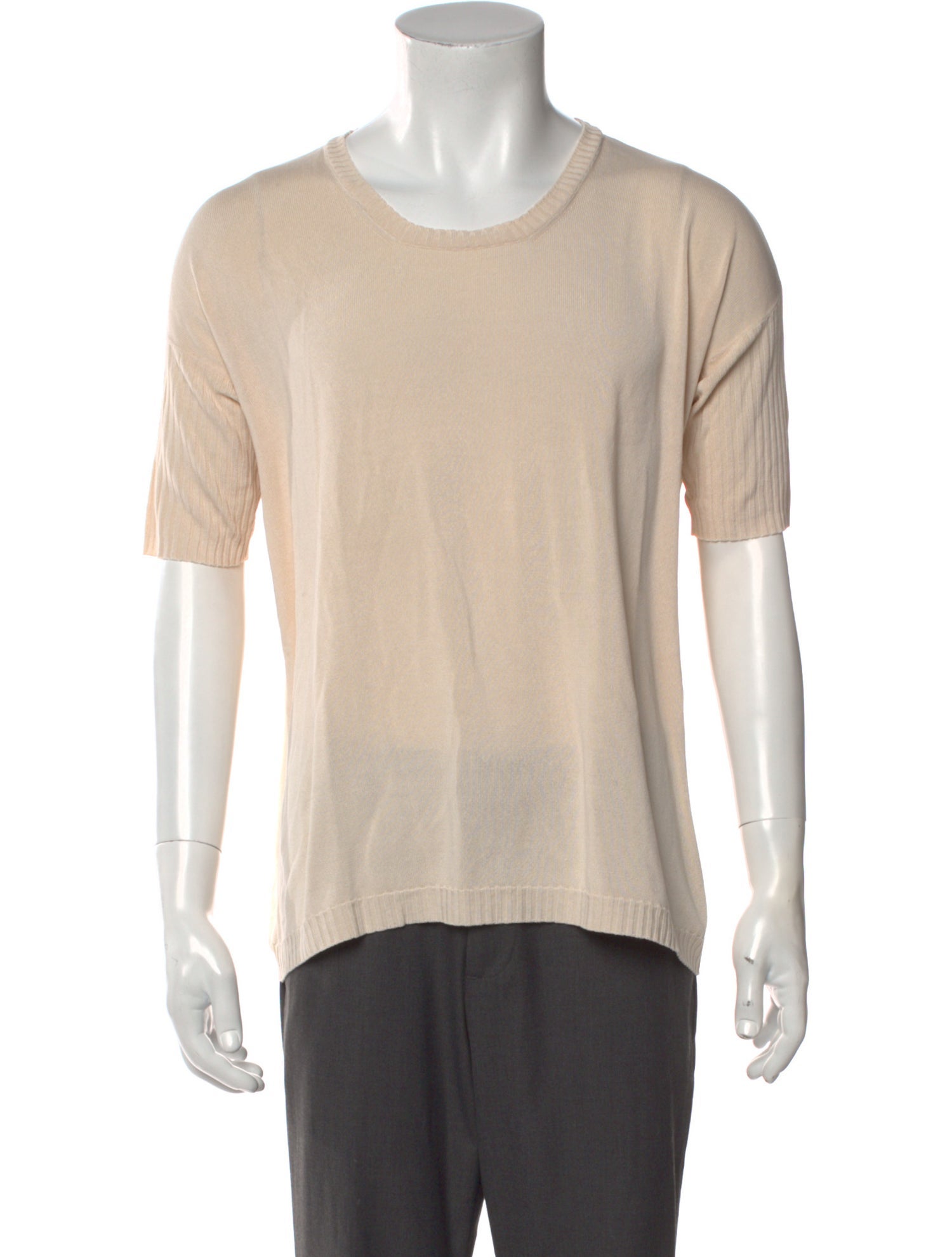 Brunello Cucinelli Silk Scoop Neck T-Shirt