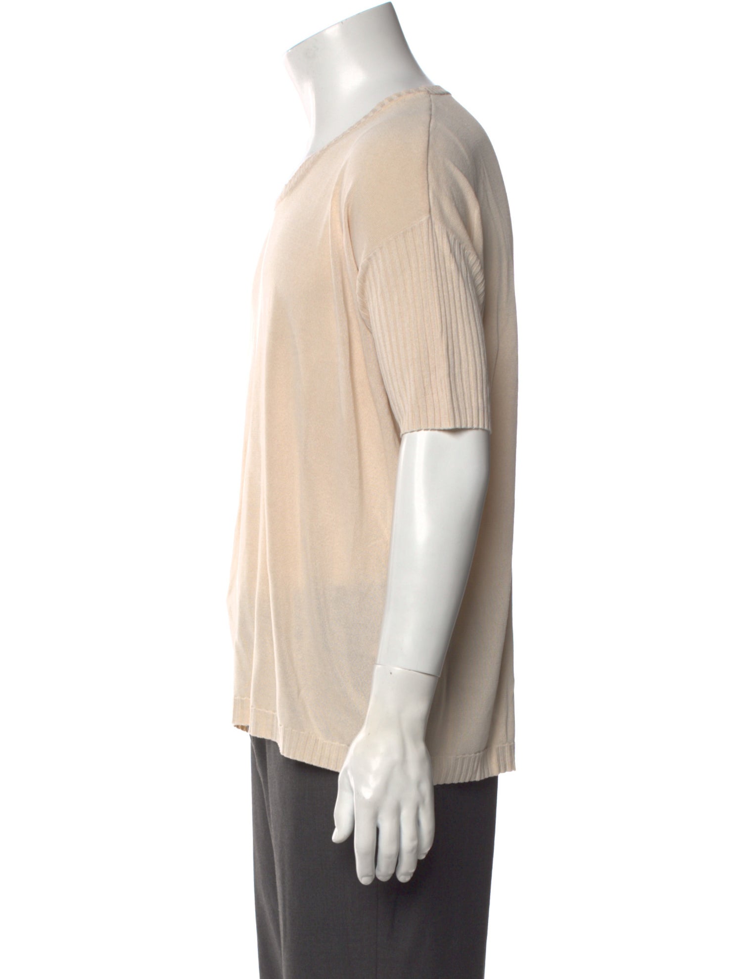 Brunello Cucinelli Silk Scoop Neck T-Shirt