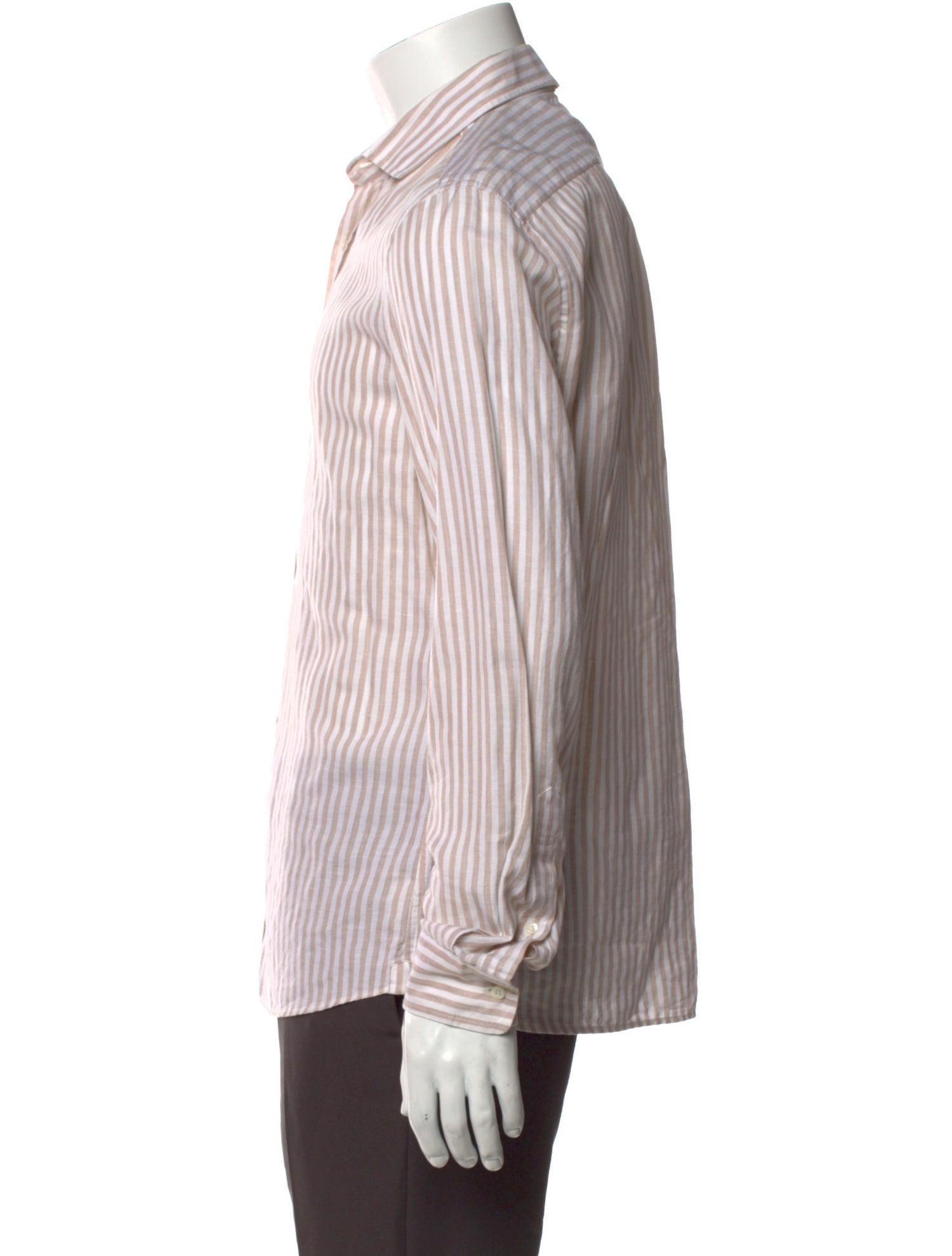 Brunello Cucinelli Striped Long Sleeve Shirt