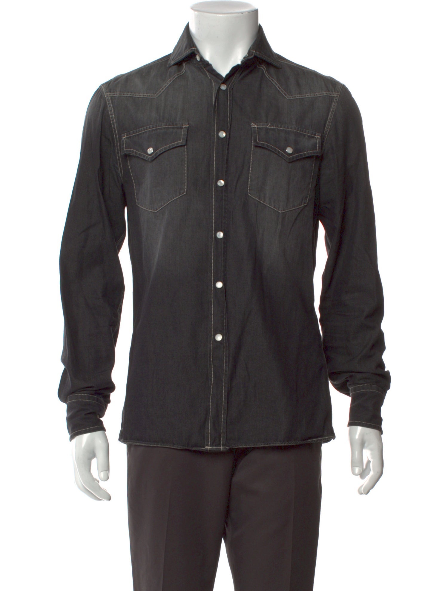 Brunello Cucinelli Long Sleeve Denim Shirt