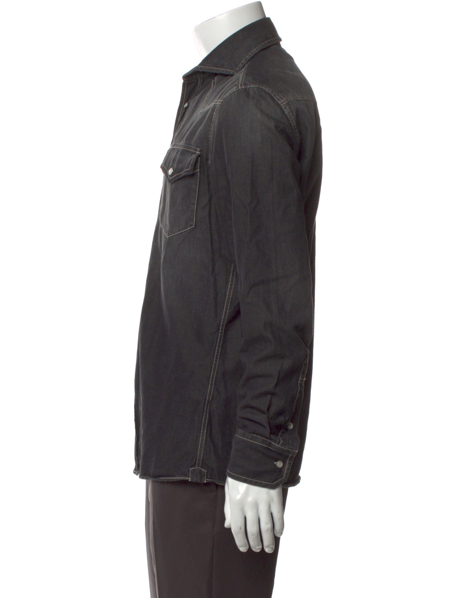 Brunello Cucinelli Long Sleeve Denim Shirt