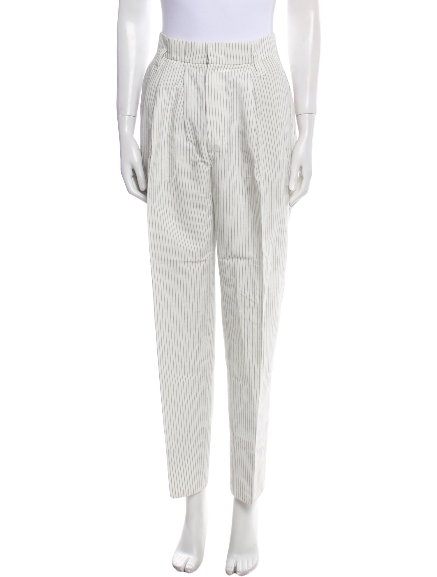 Brunello Cucinelli Striped Straight Leg Pants