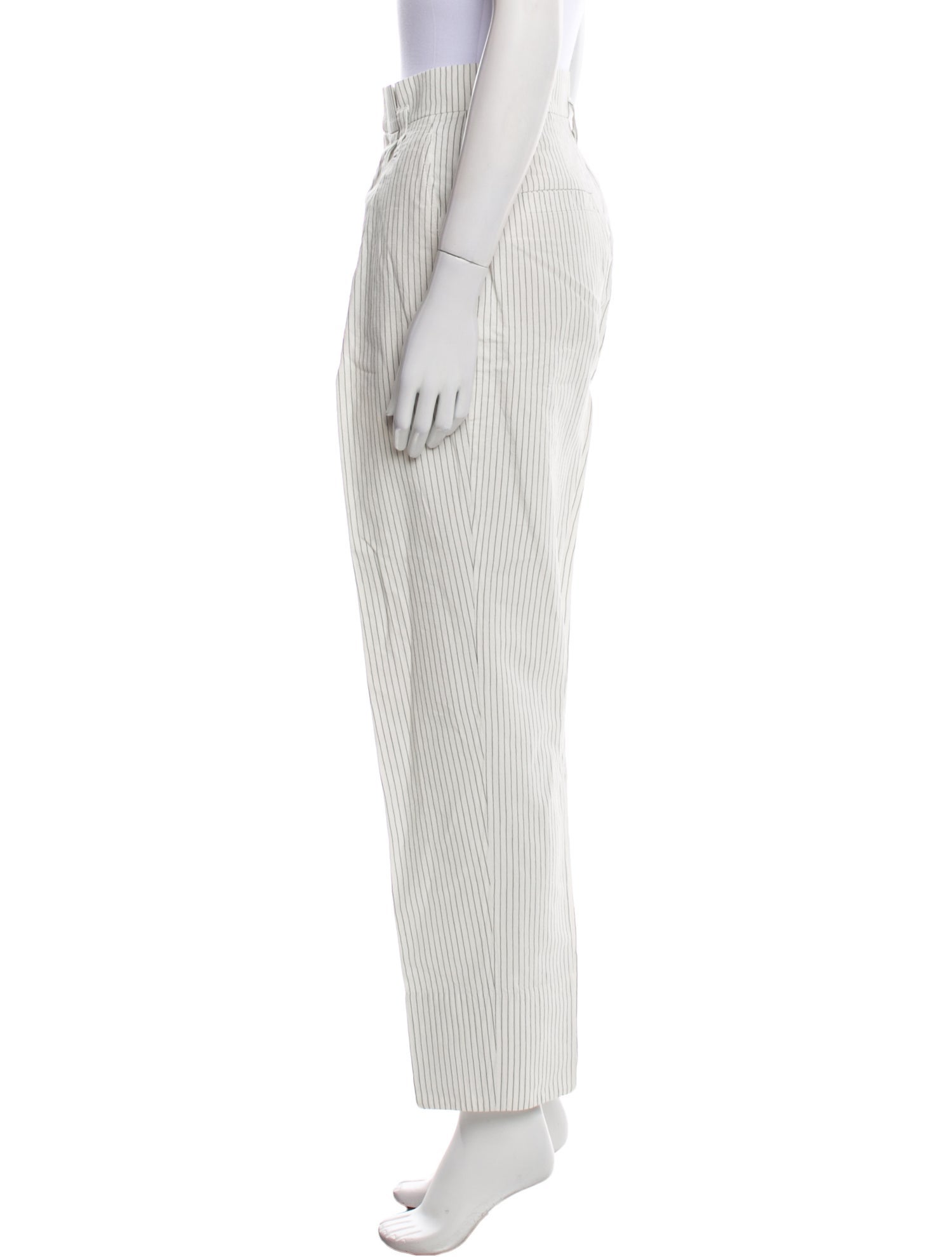 Brunello Cucinelli Striped Straight Leg Pants