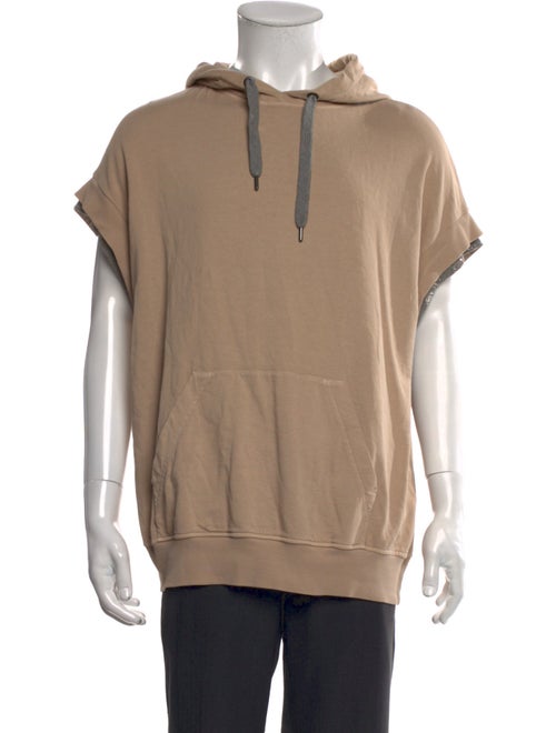 Brunello Cucinelli V-Neck Short Sleeve Hoodie