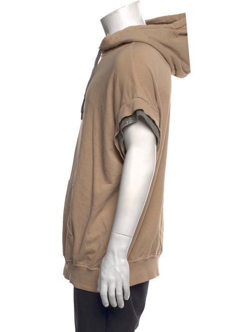 Brunello Cucinelli V-Neck Short Sleeve Hoodie