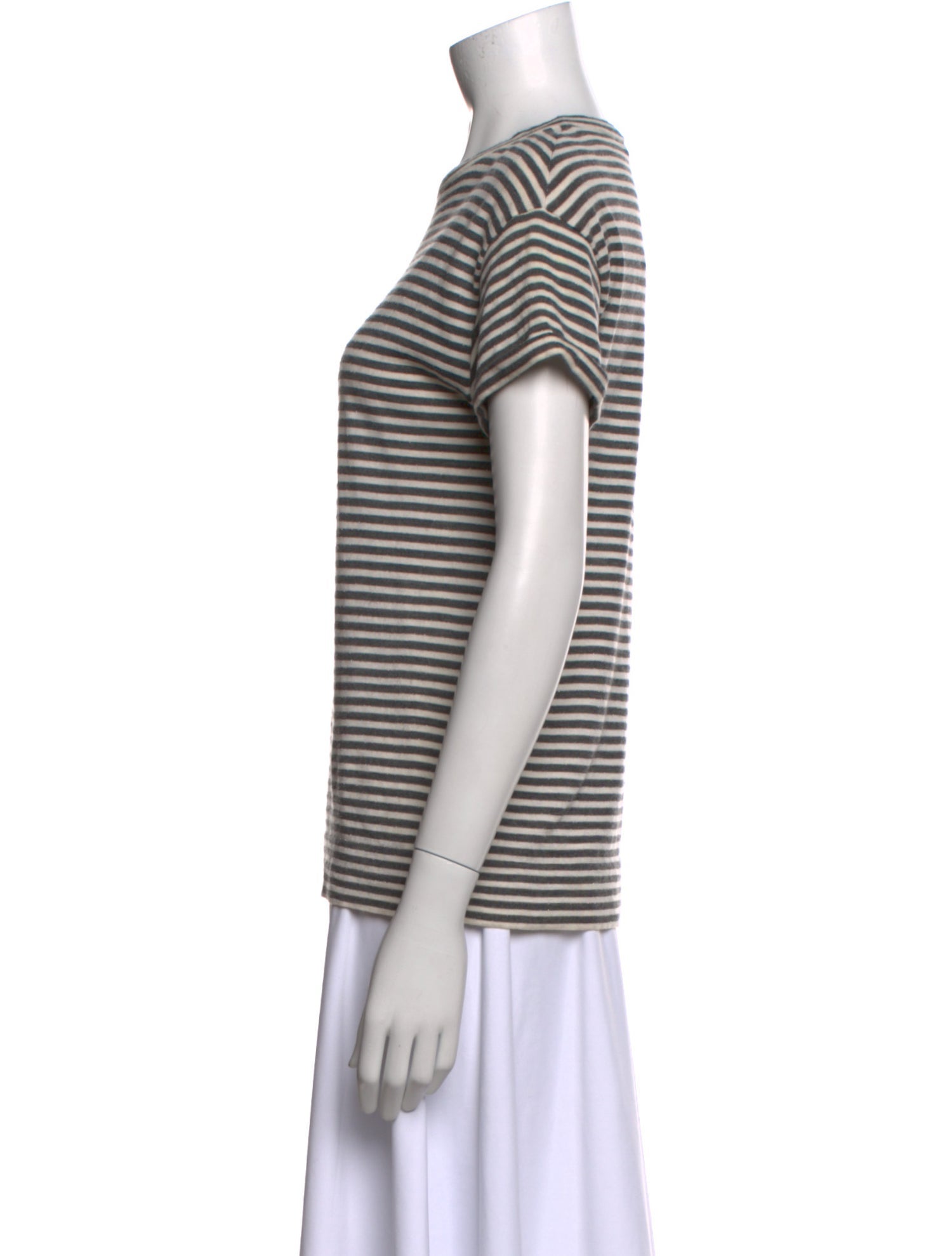 Brunello Cucinelli Striped Crew Neck T-Shirt