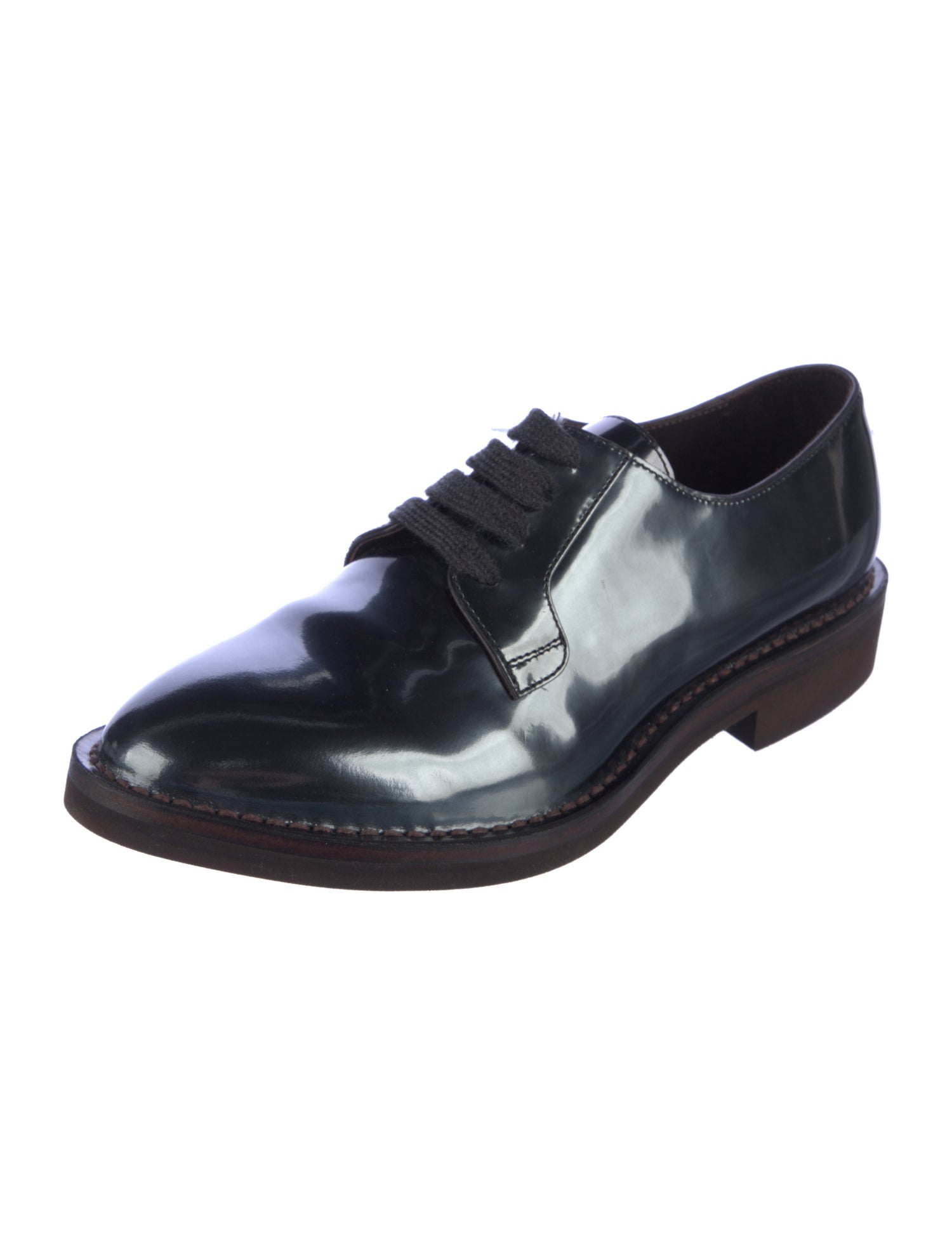 Brunello Cucinelli Patent Leather Oxfords