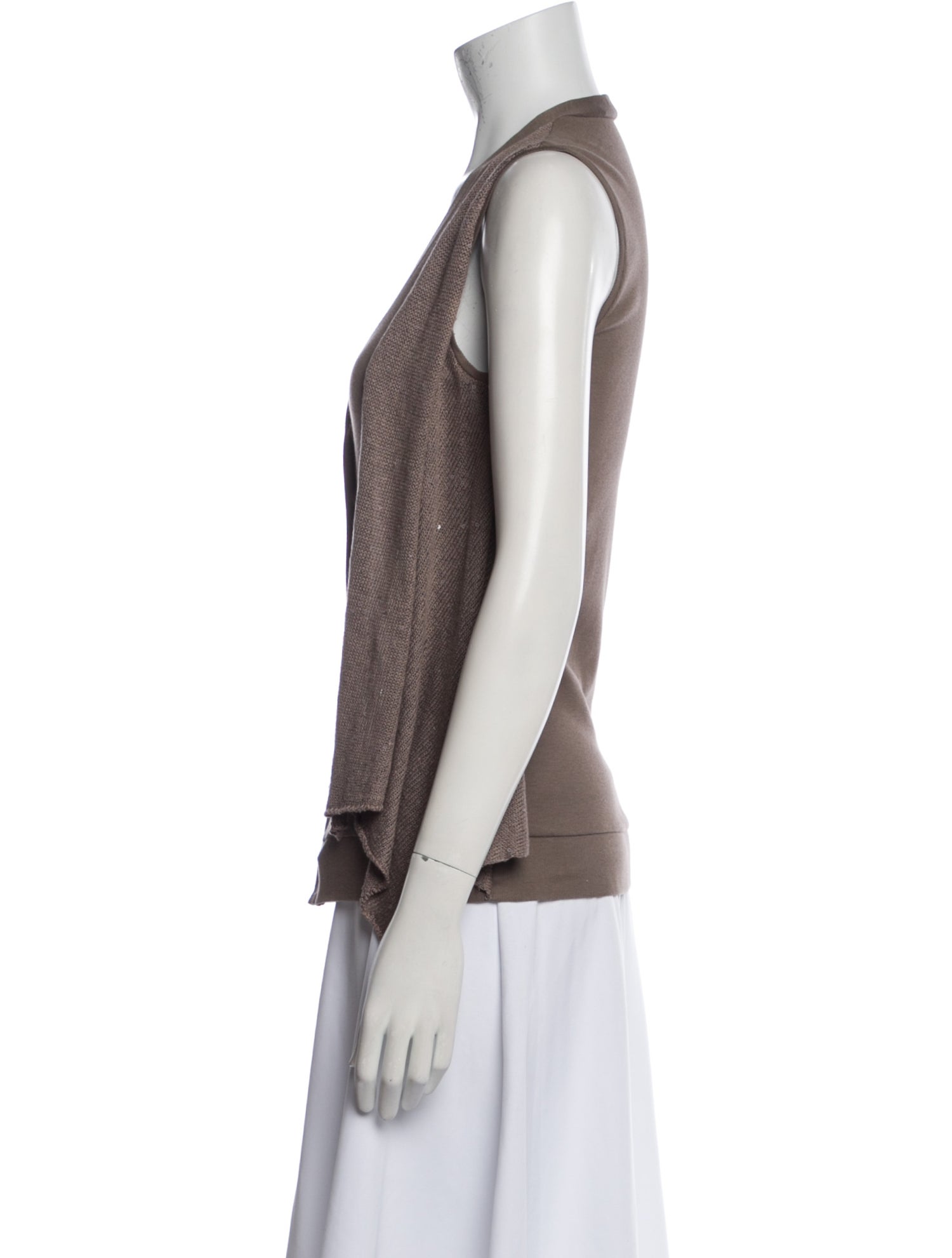 Brunello Cucinelli Linen V-Neck Sweater