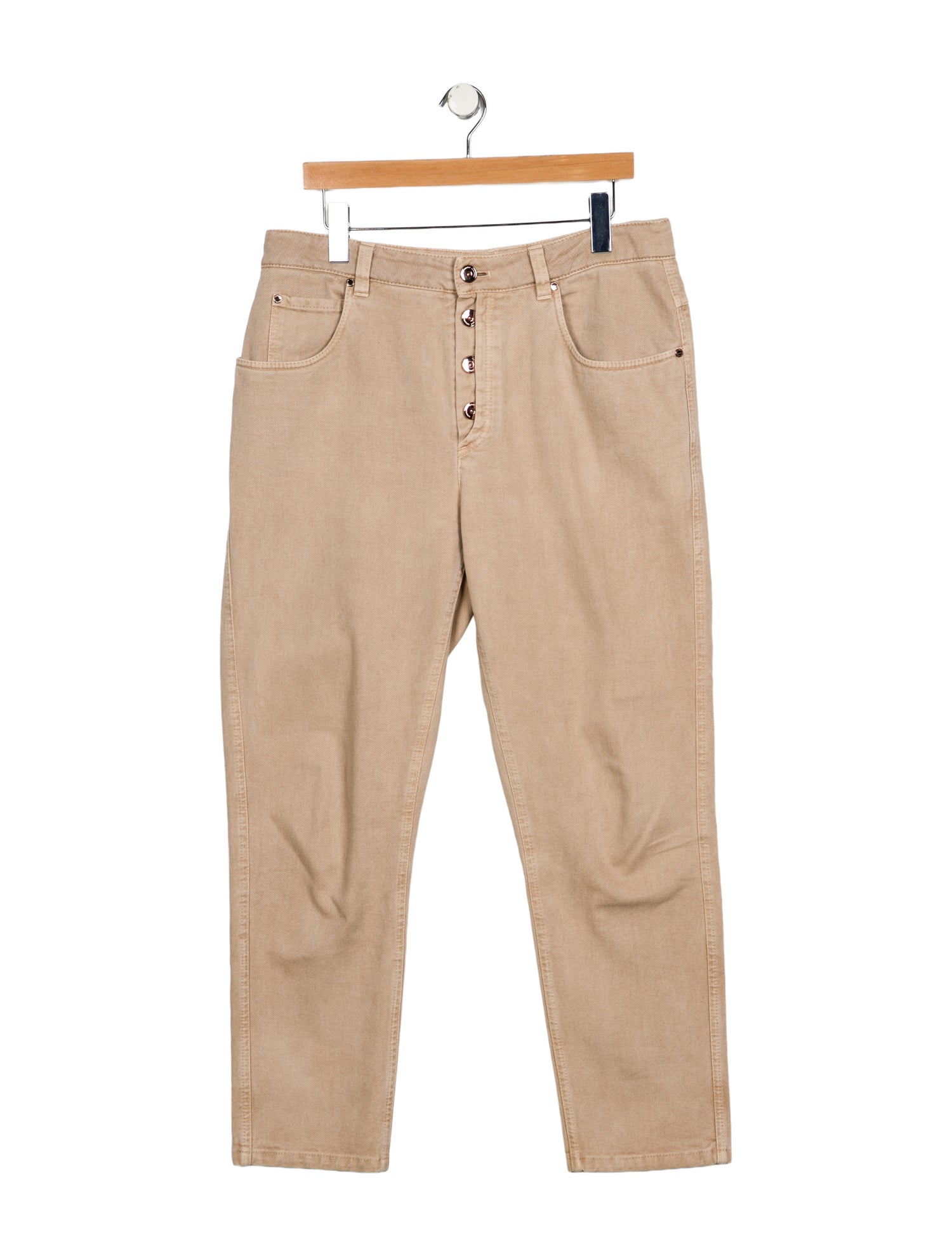 Brunello Cucinelli Mid-Rise Straight Leg Jeans