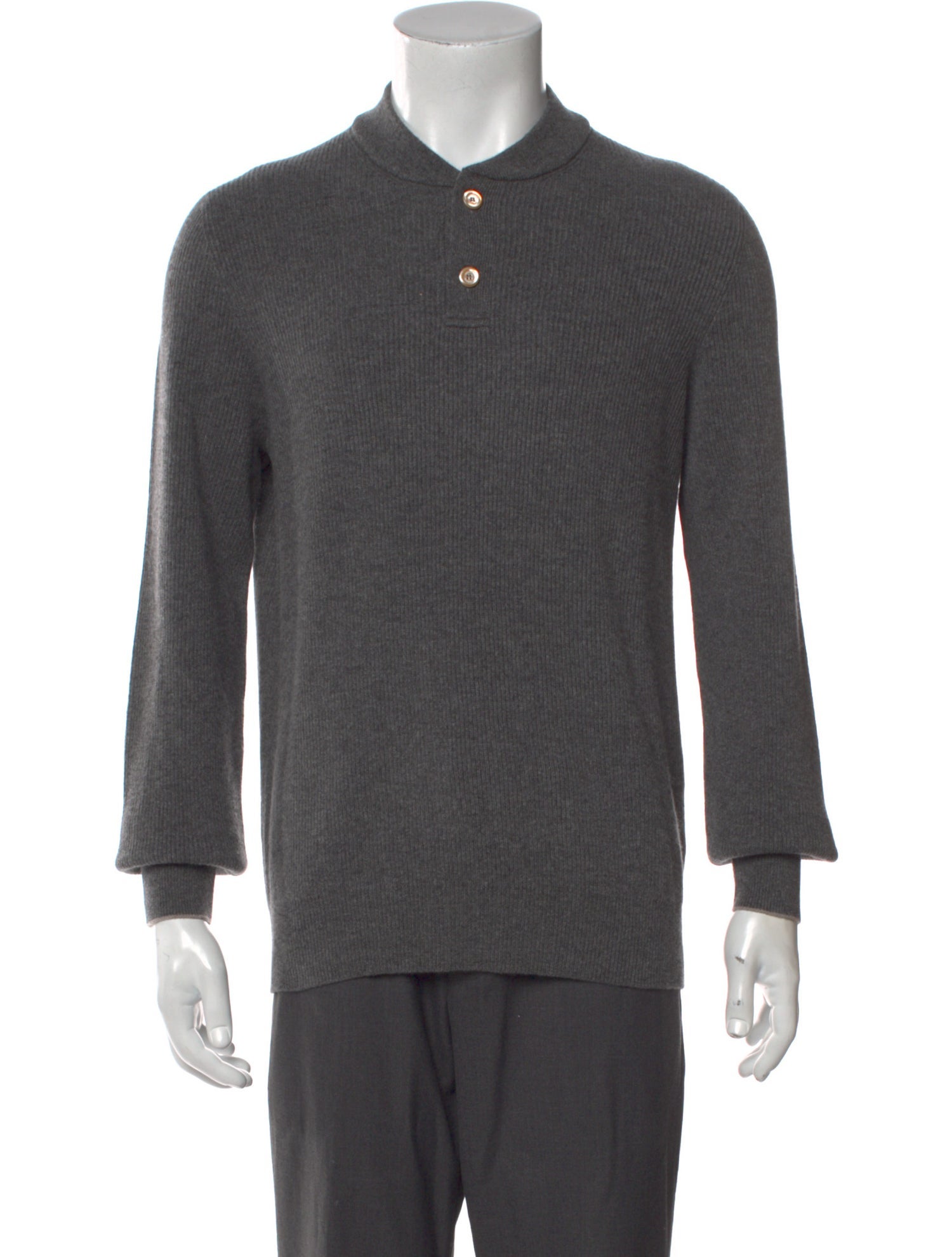 Brunello Cucinelli Cashmere Collar Polo Sweater