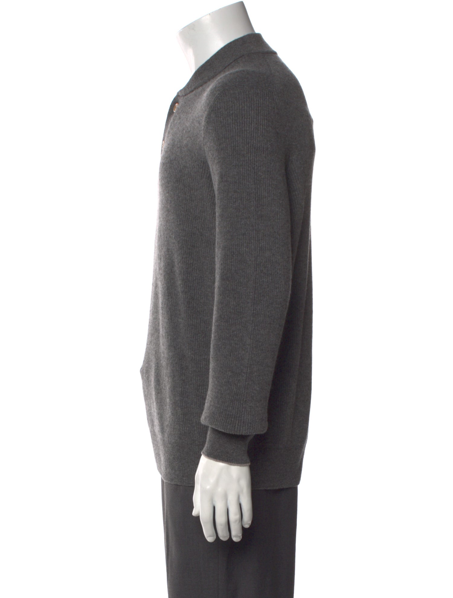 Brunello Cucinelli Cashmere Collar Polo Sweater