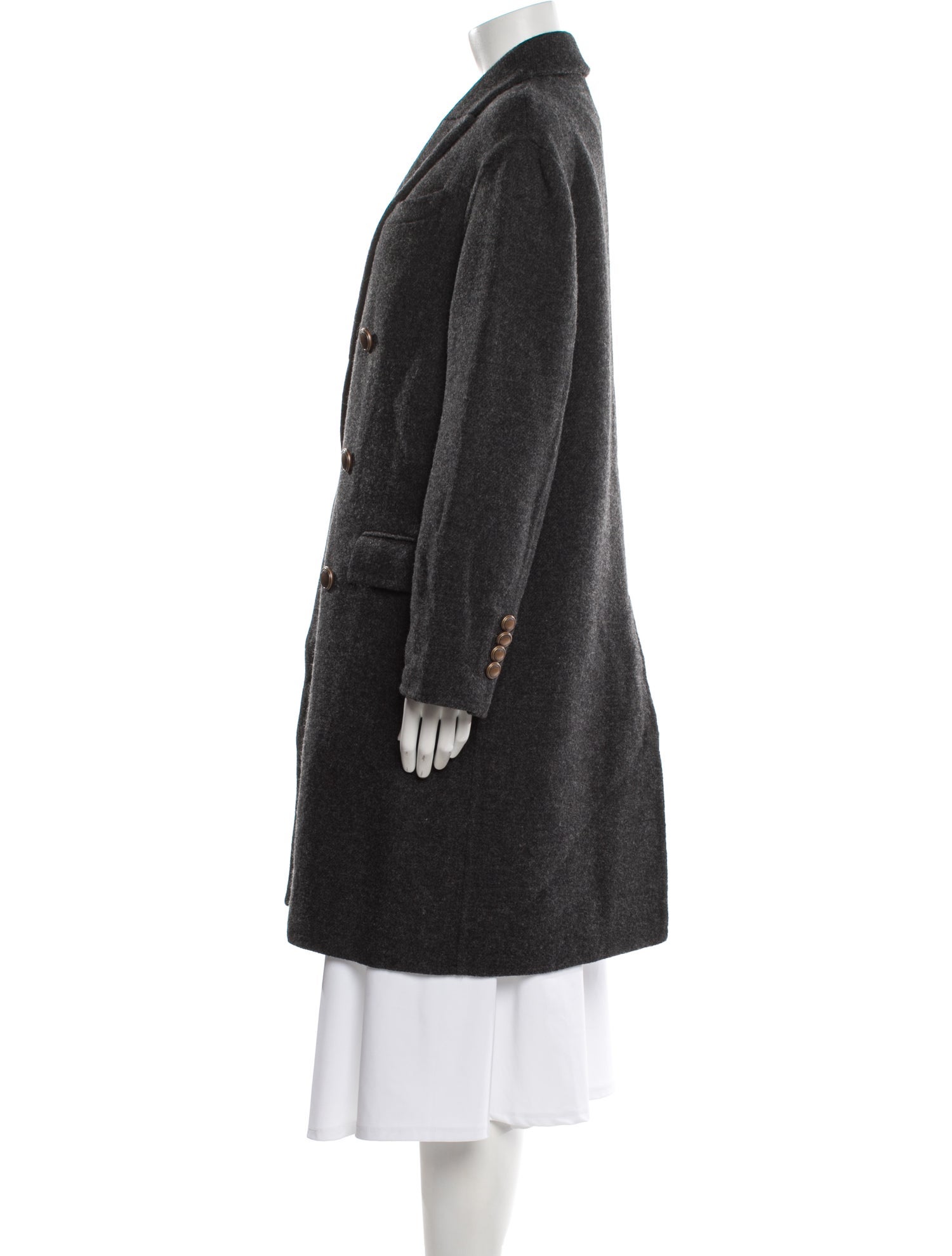 Brunello Cucinelli Virgin Wool Peacoat