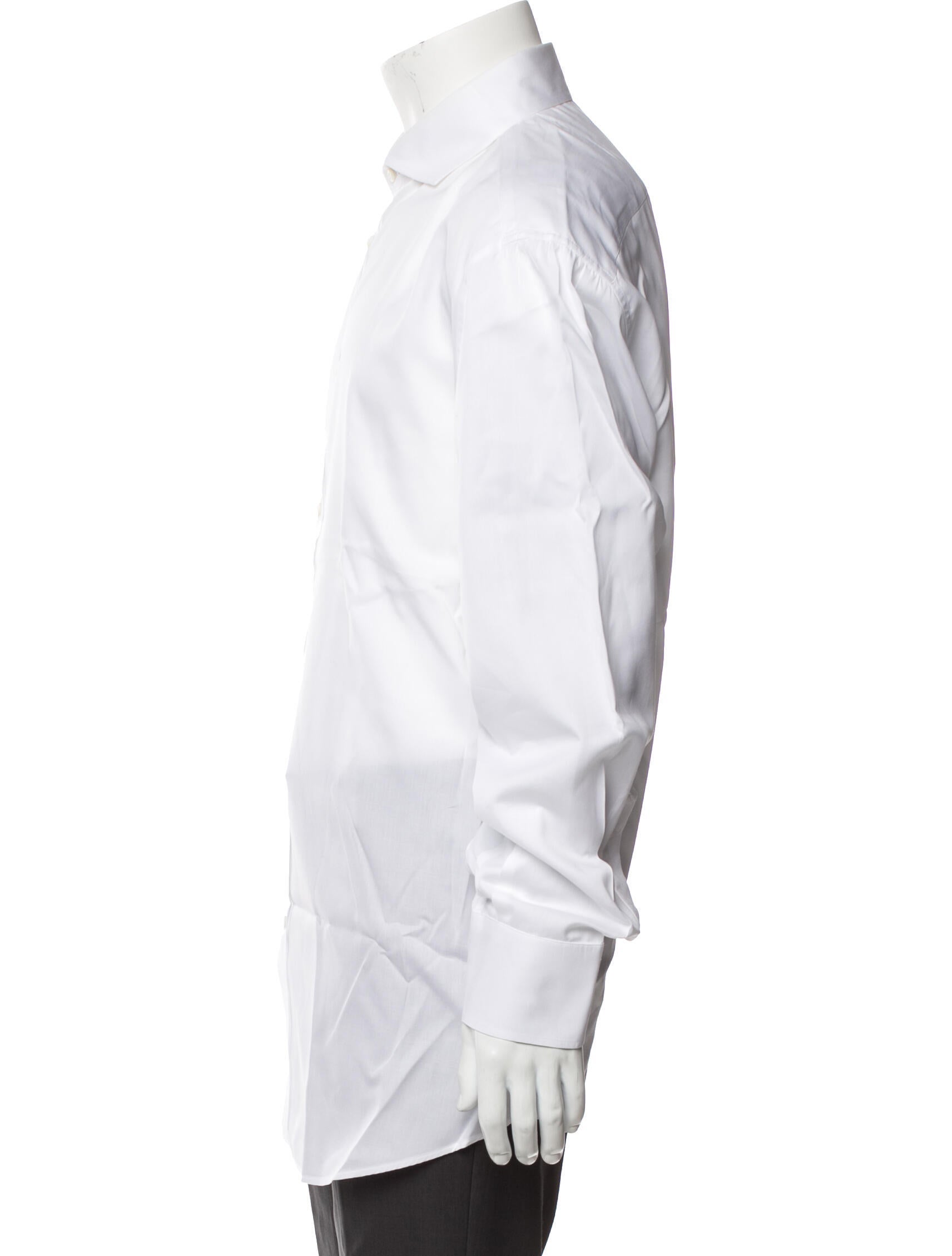 Brunello Cucinelli Cashmere Long Sleeve Dress Shirt