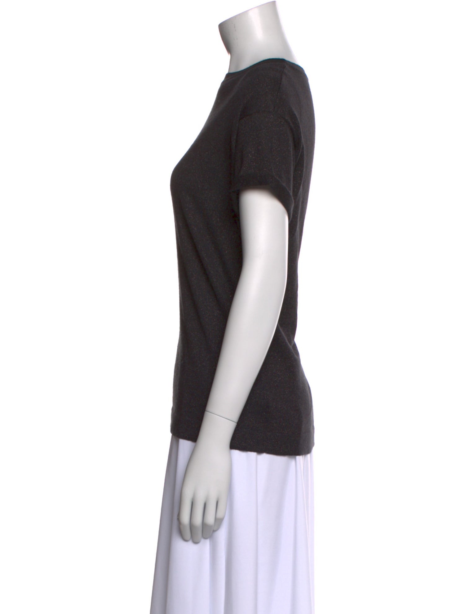 Brunello Cucinelli Bateau Neckline Short Sleeve T-Shirt