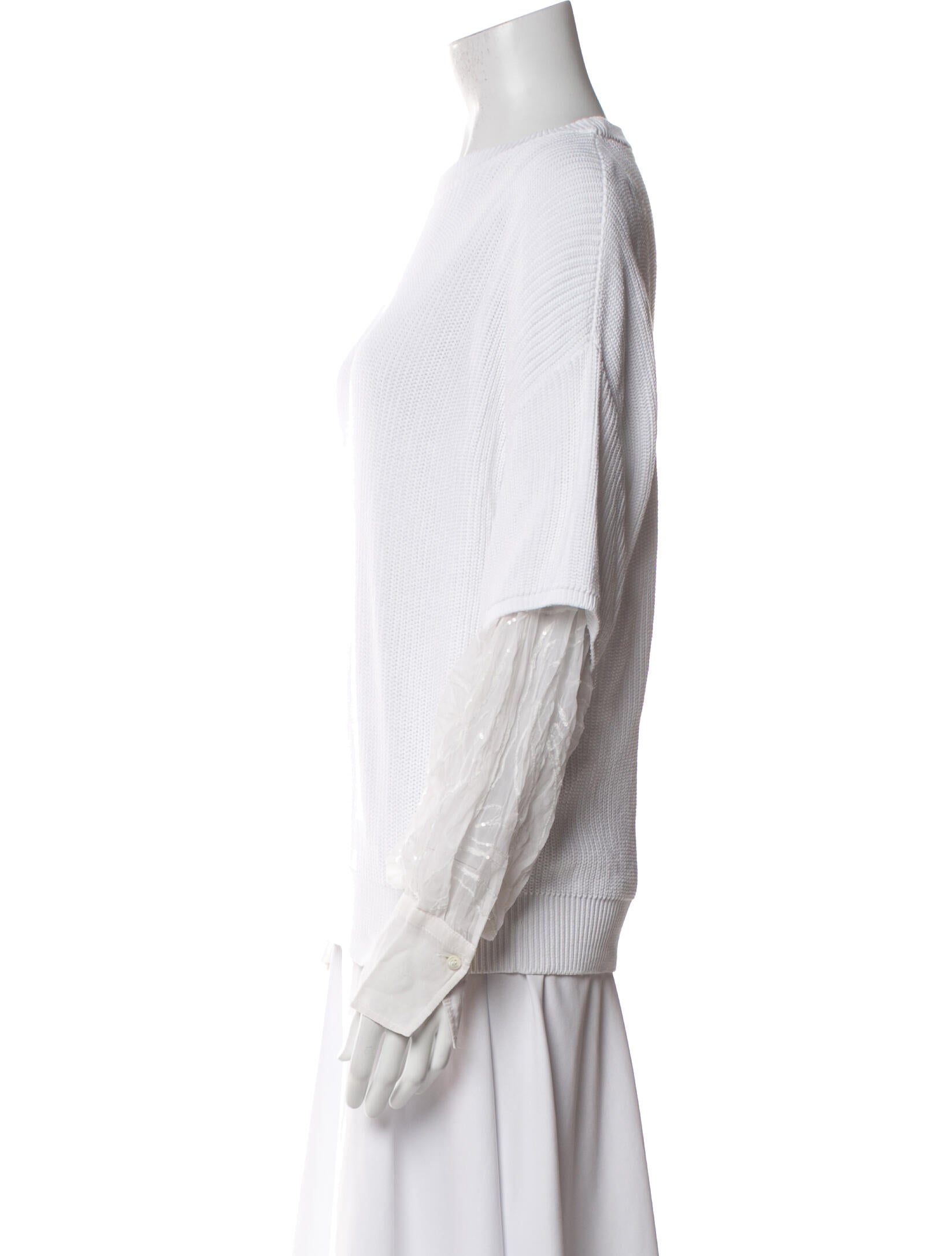 Brunello Cucinelli Crew Neck Long Sleeve Sweatshirt