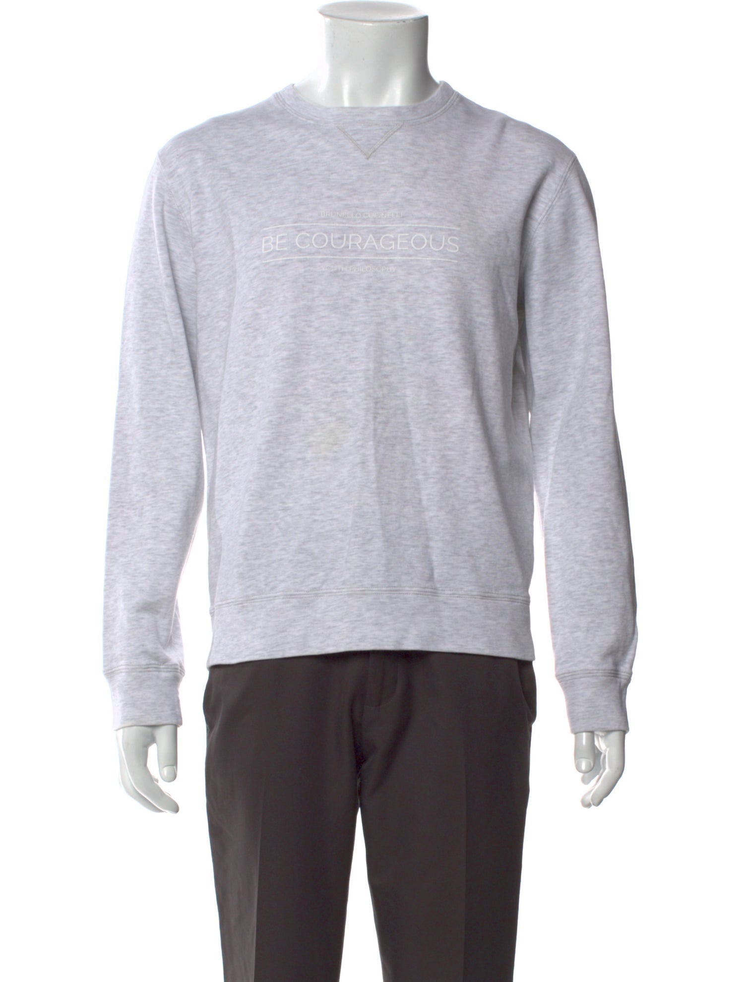 Brunello Cucinelli Crew Neck Long Sleeve Sweatshirt