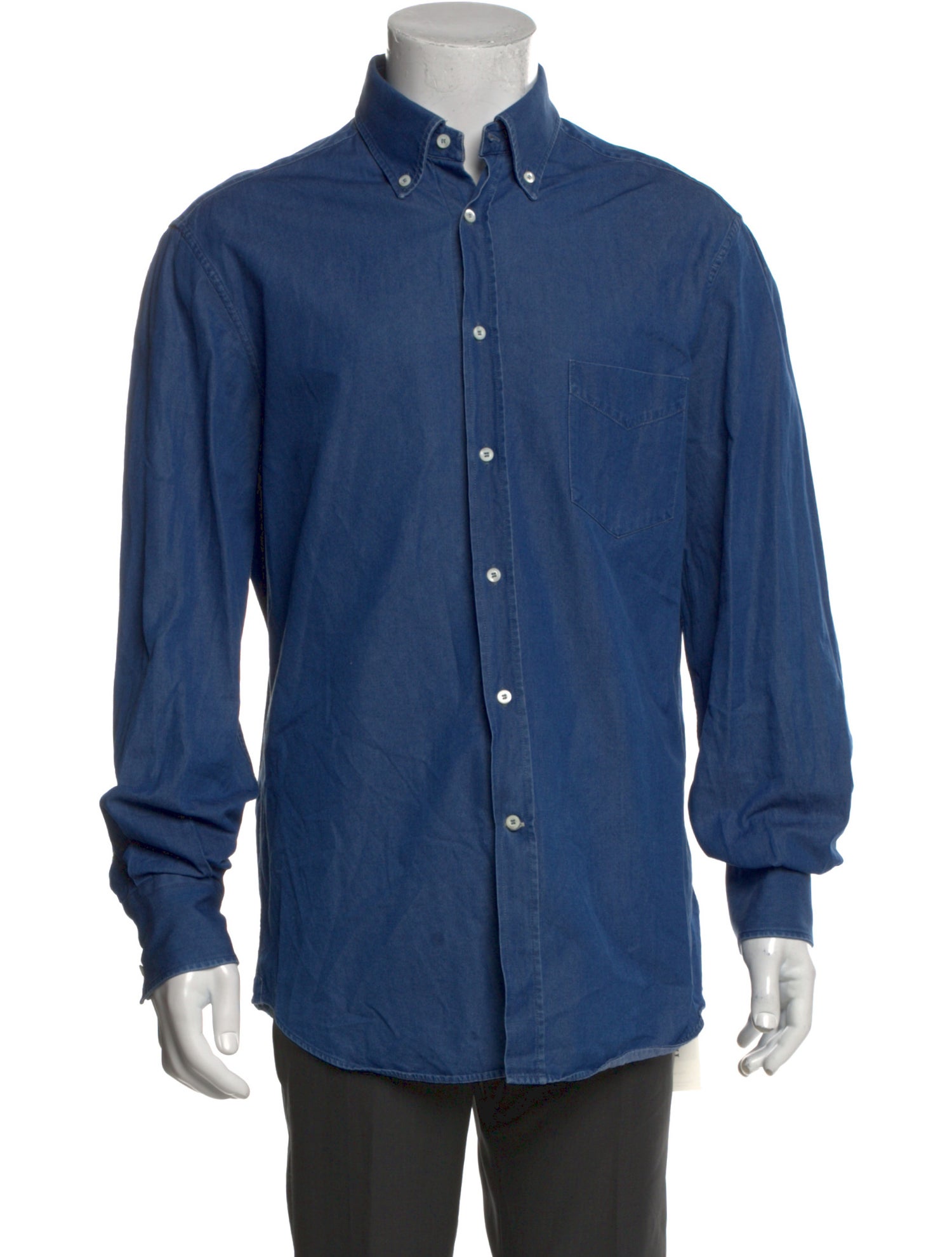 Brunello Cucinelli Long Sleeve Denim Shirt