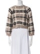 Brunello Cucinelli Alpaca Plaid Print Sweater