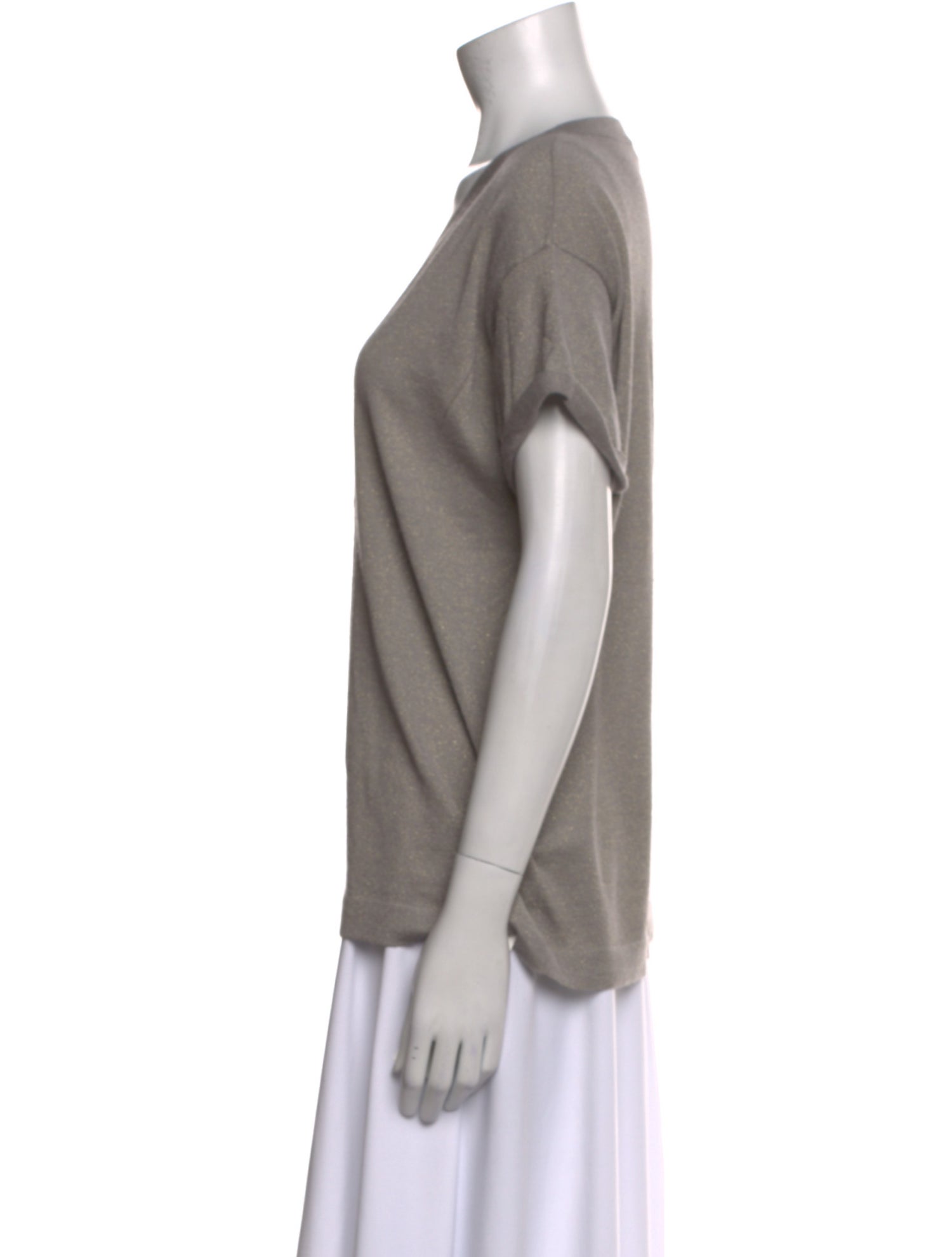 Brunello Cucinelli V-Neck Short Sleeve T-Shirt