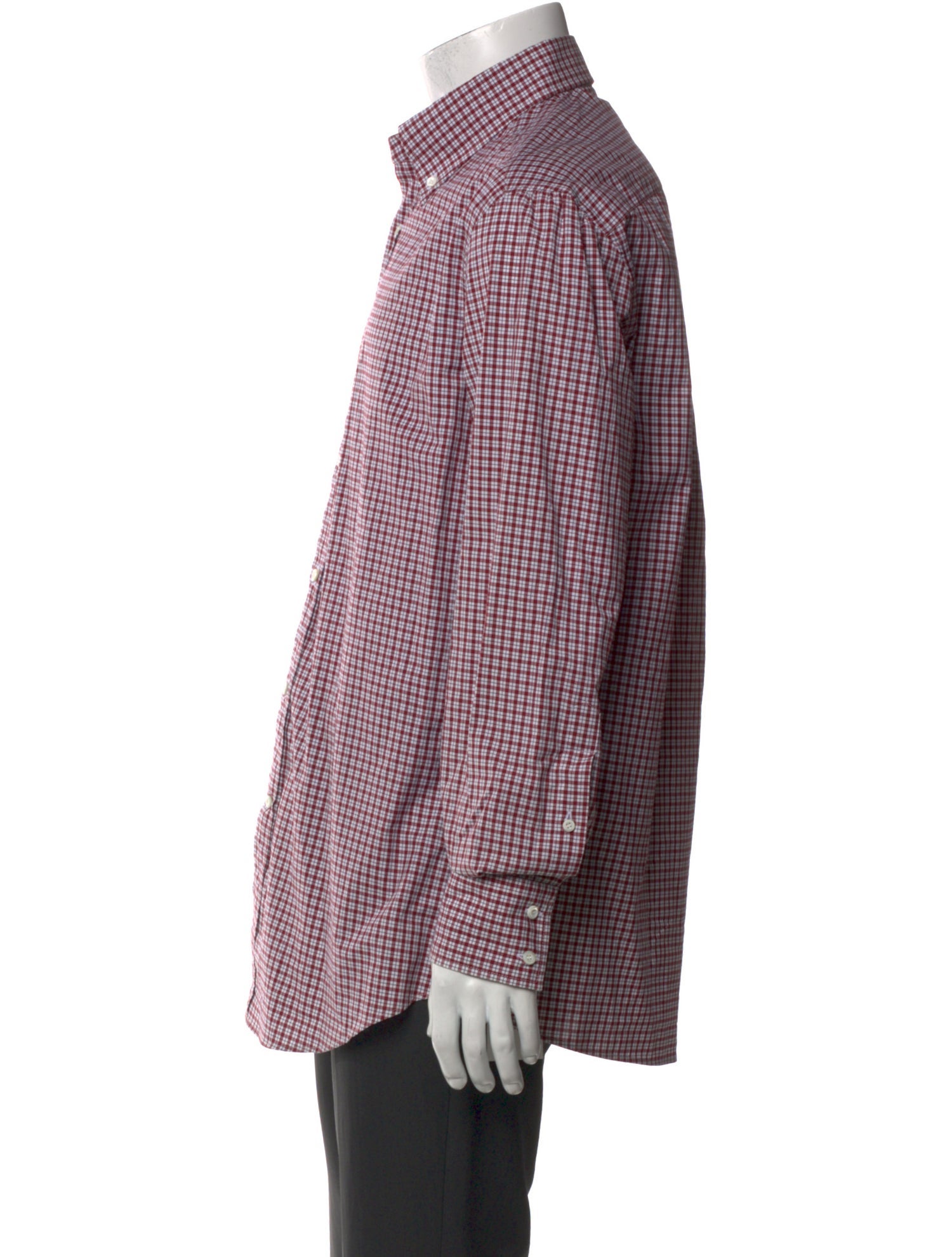 Brunello Cucinelli Plaid Print Long Sleeve Shirt