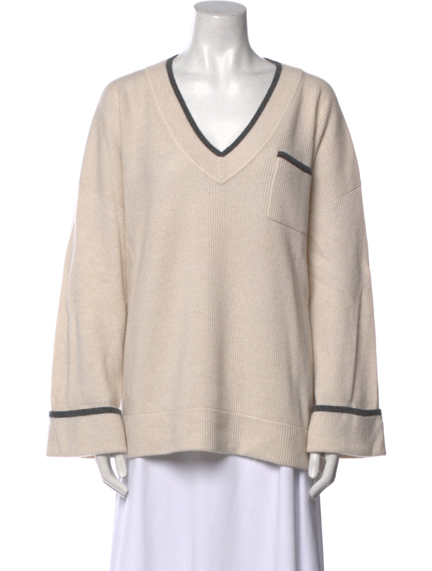 Brunello Cucinelli Cashmere V-Neck Sweater