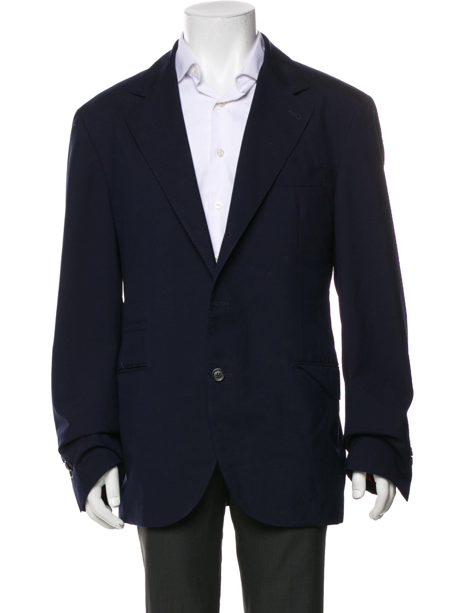 Brunello Cucinelli Virgin Wool Peacoat