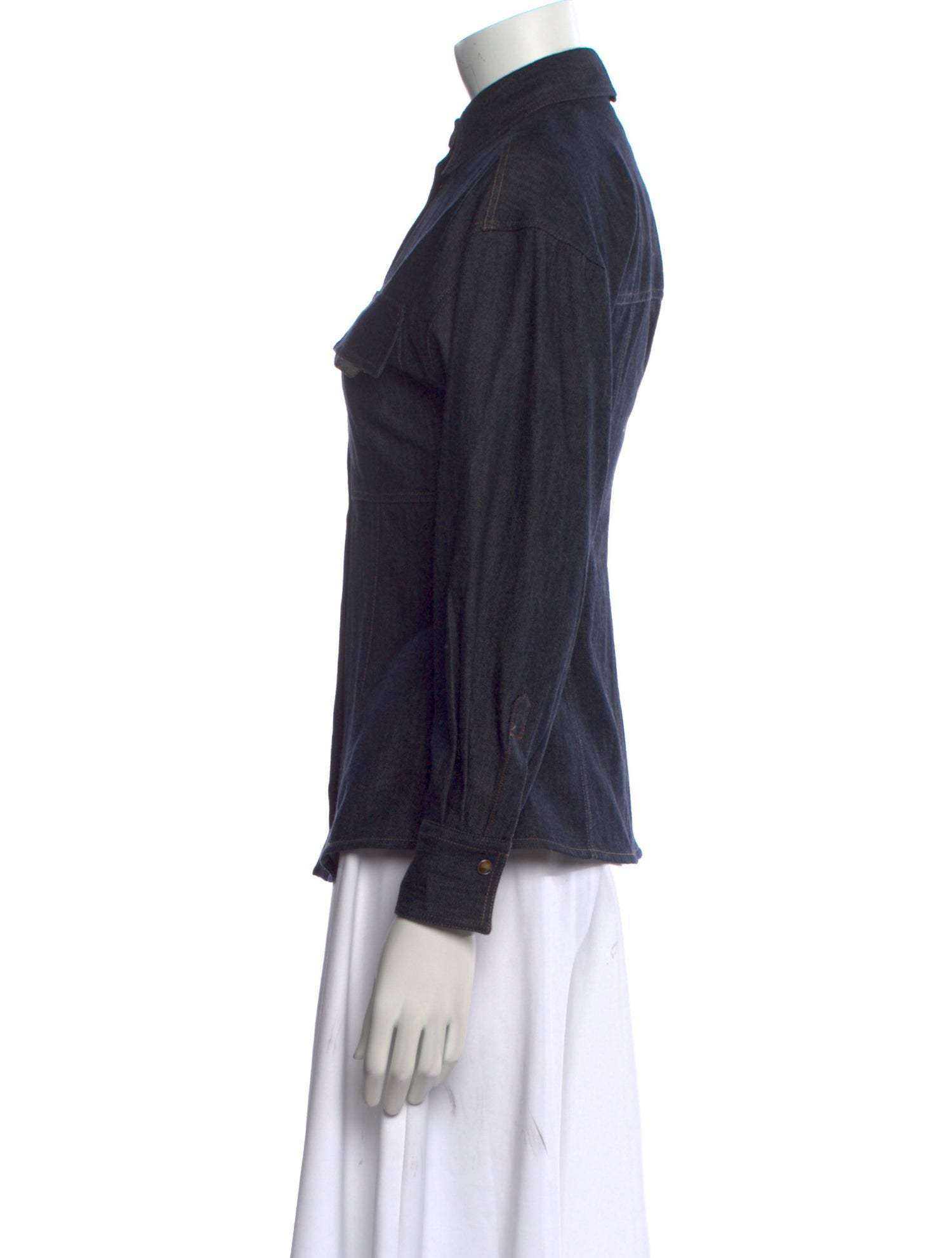 Brunello Cucinelli Long Sleeve Button-Up Top w/ Tags