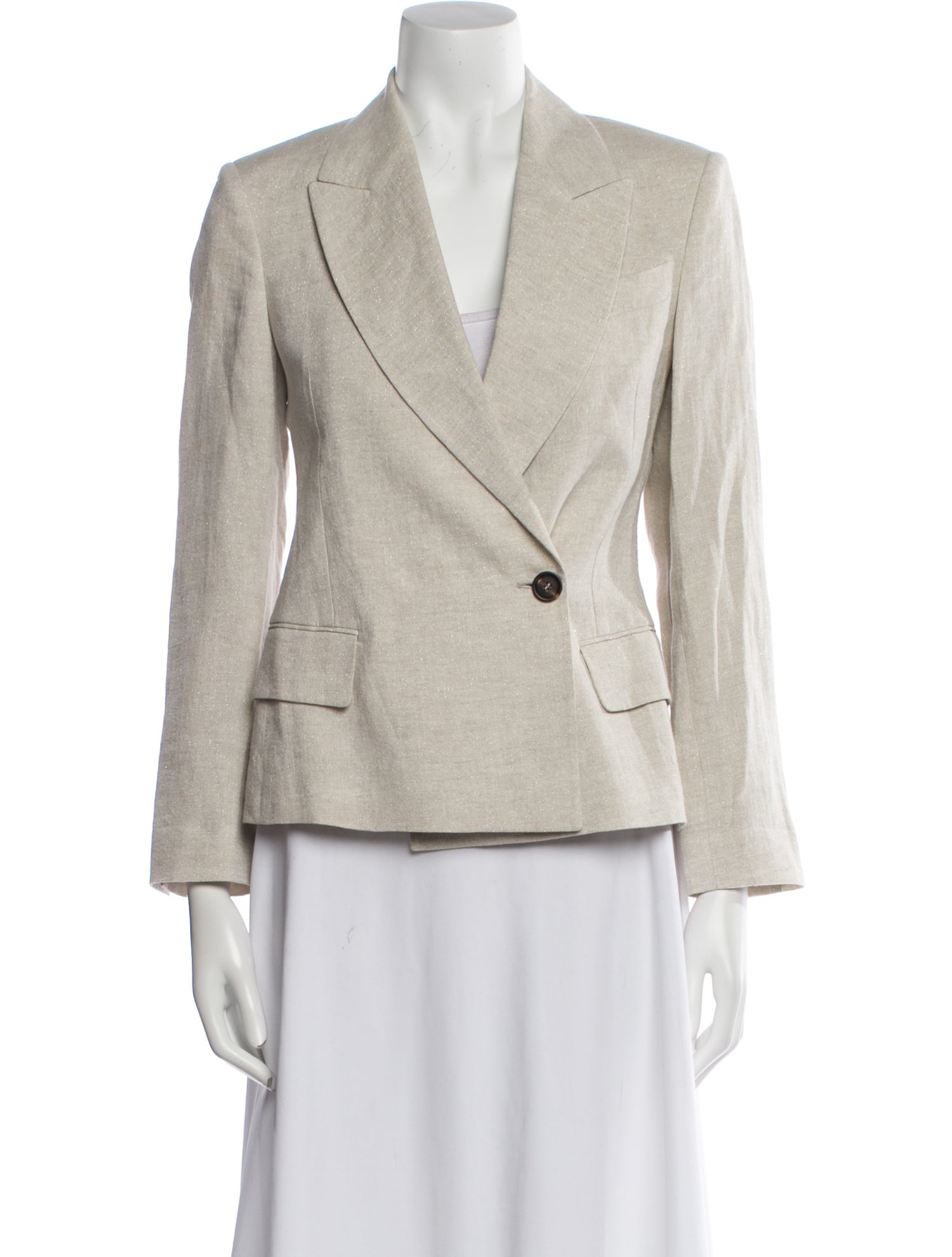 Brunello Cucinelli Linen Striped Blazer