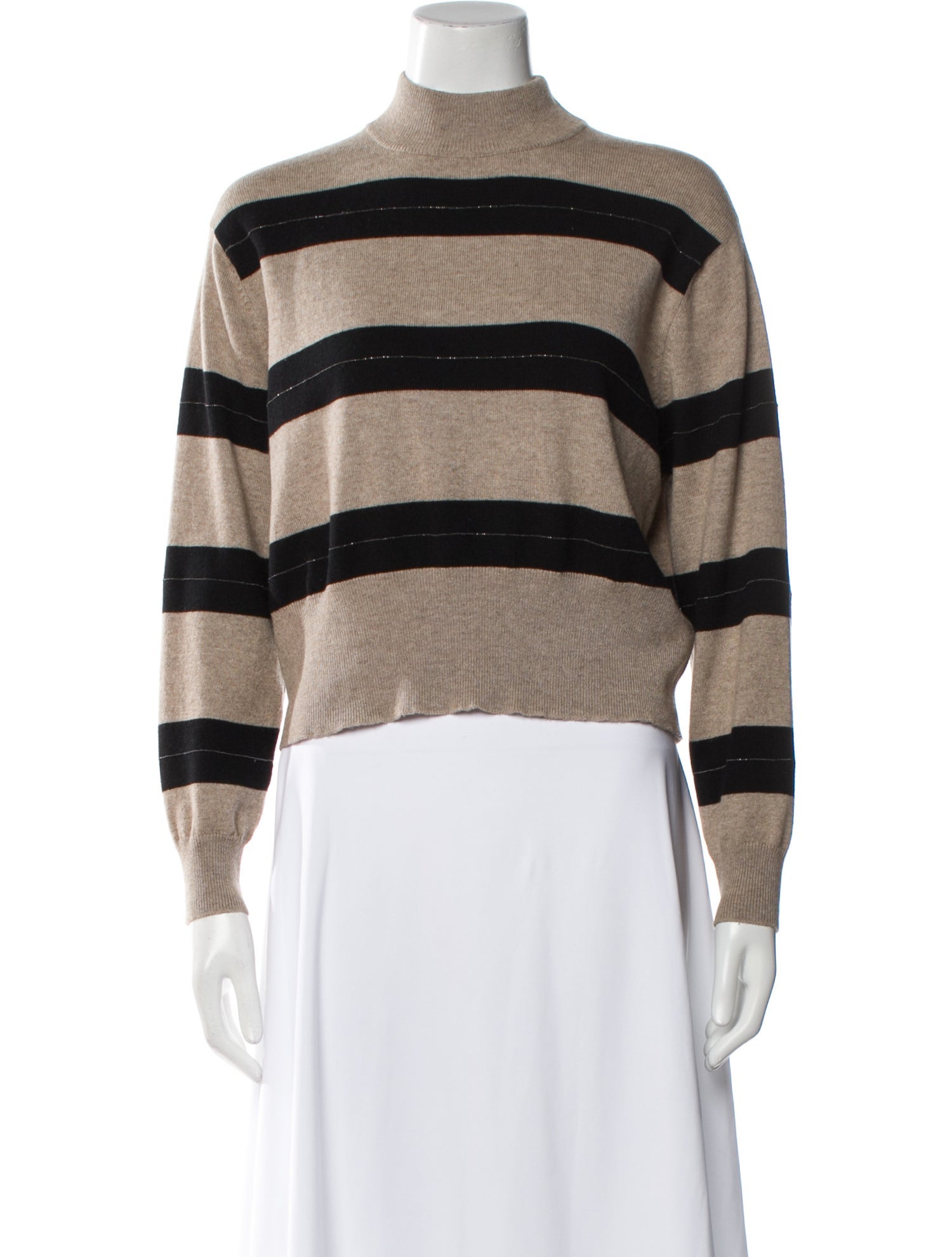 Brunello Cucinelli Virgin Wool Striped Sweater