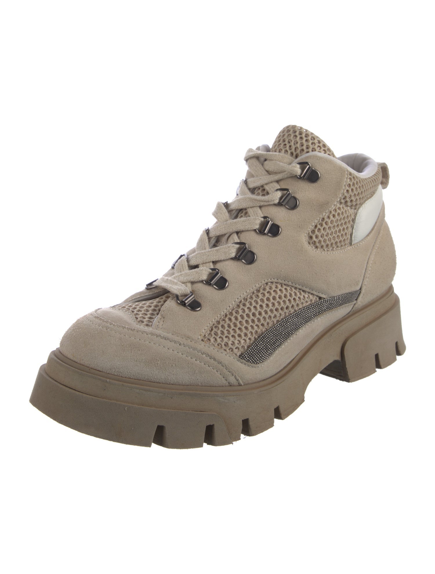 Brunello Cucinelli Monili Suede Sneakers