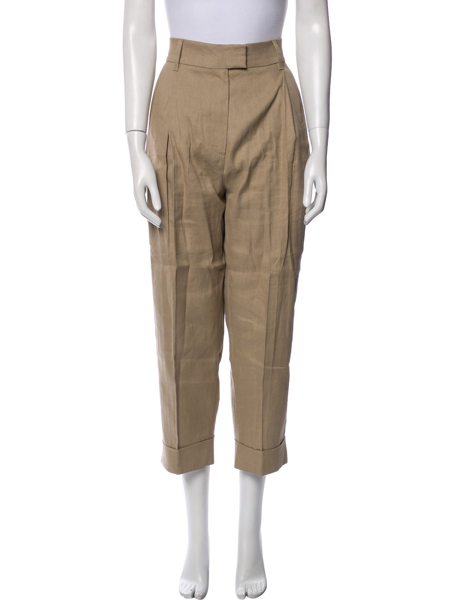 Brunello Cucinelli Linen Straight Leg Pants