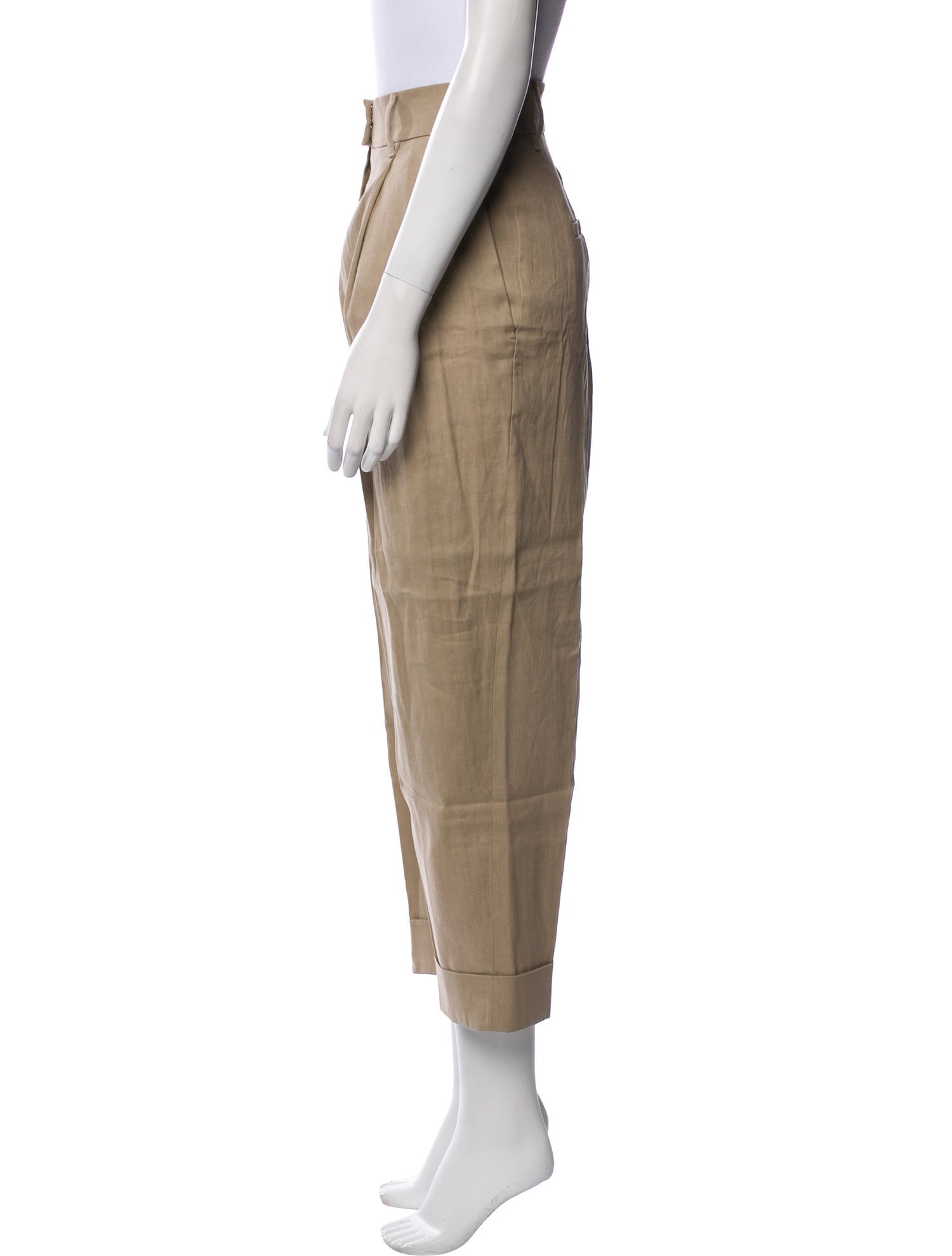 Brunello Cucinelli Linen Straight Leg Pants