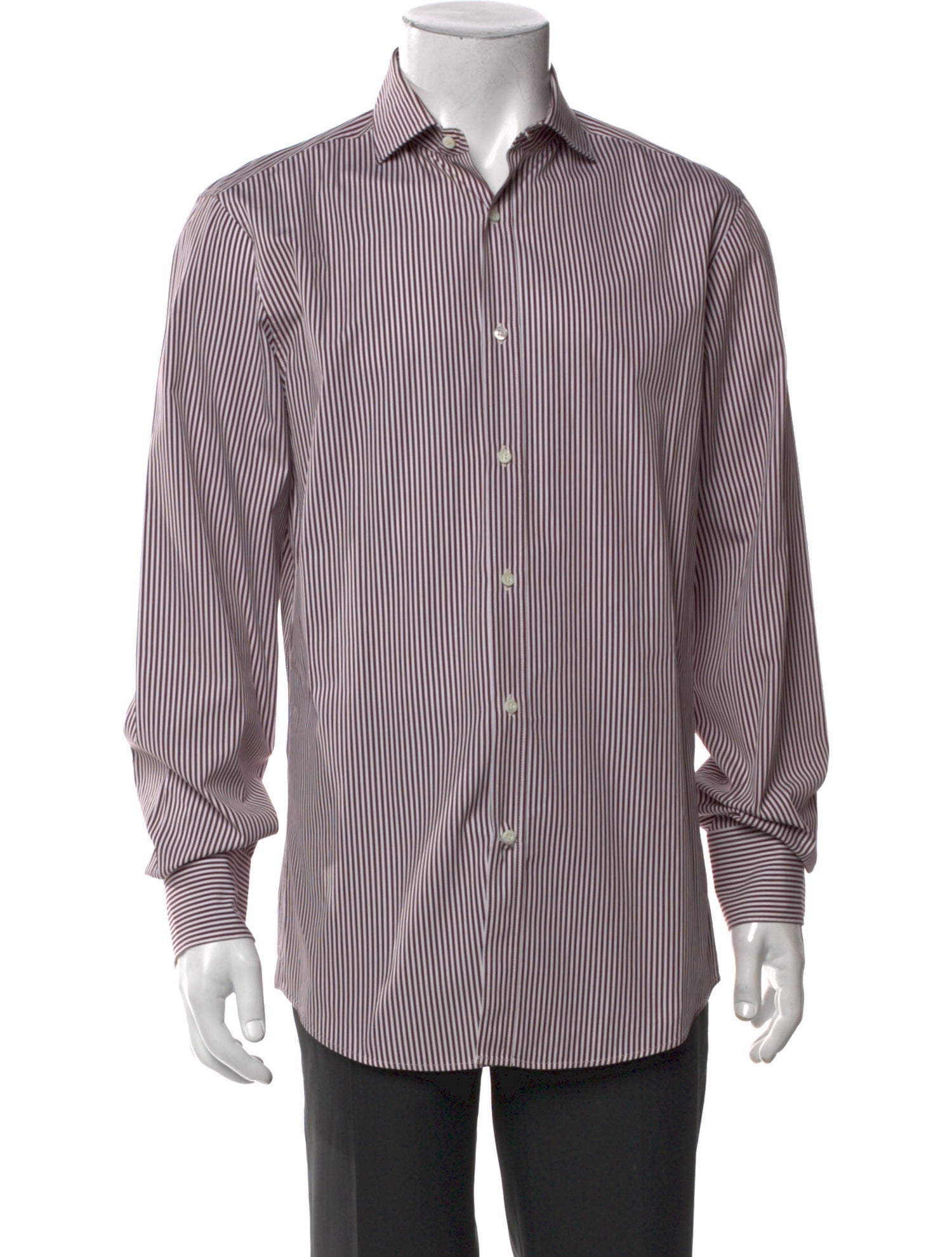 Brunello Cucinelli Striped Long Sleeve Shirt