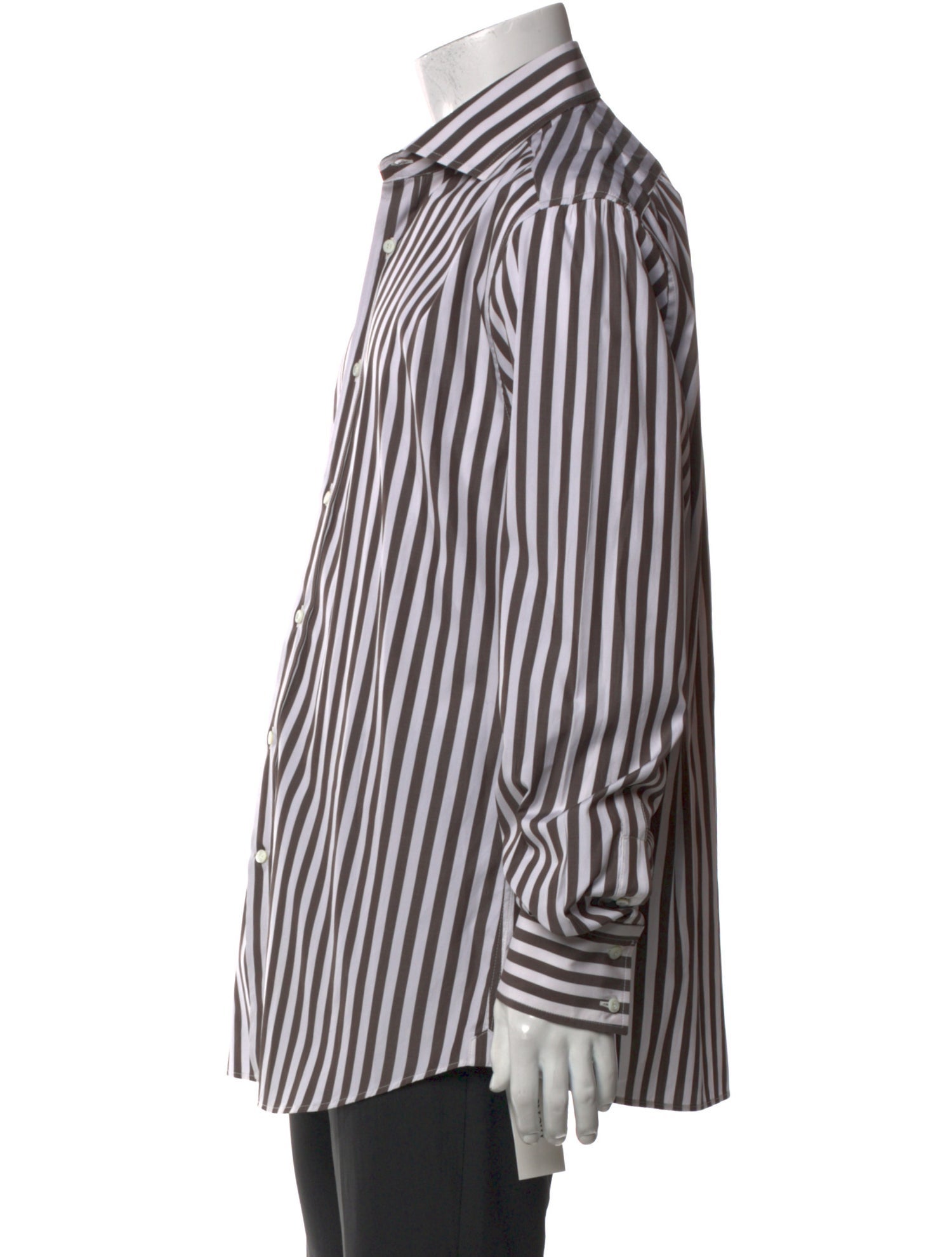 Brunello Cucinelli Striped Long Sleeve Shirt