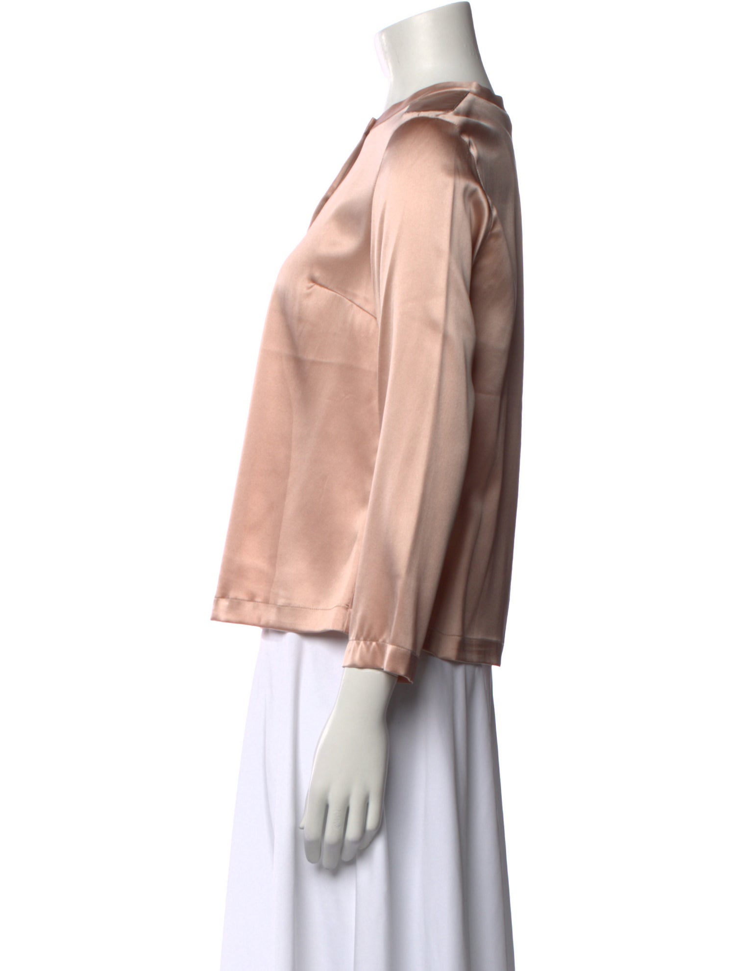 Brunello Cucinelli Silk Crew Neck Blouse w/ Tags