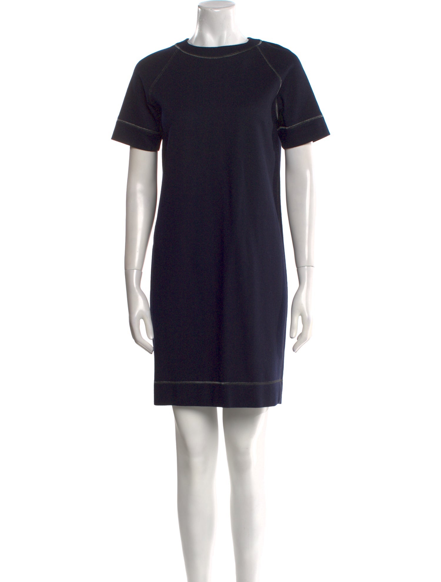 Brunello Cucinelli Crew Neck Mini Dress
