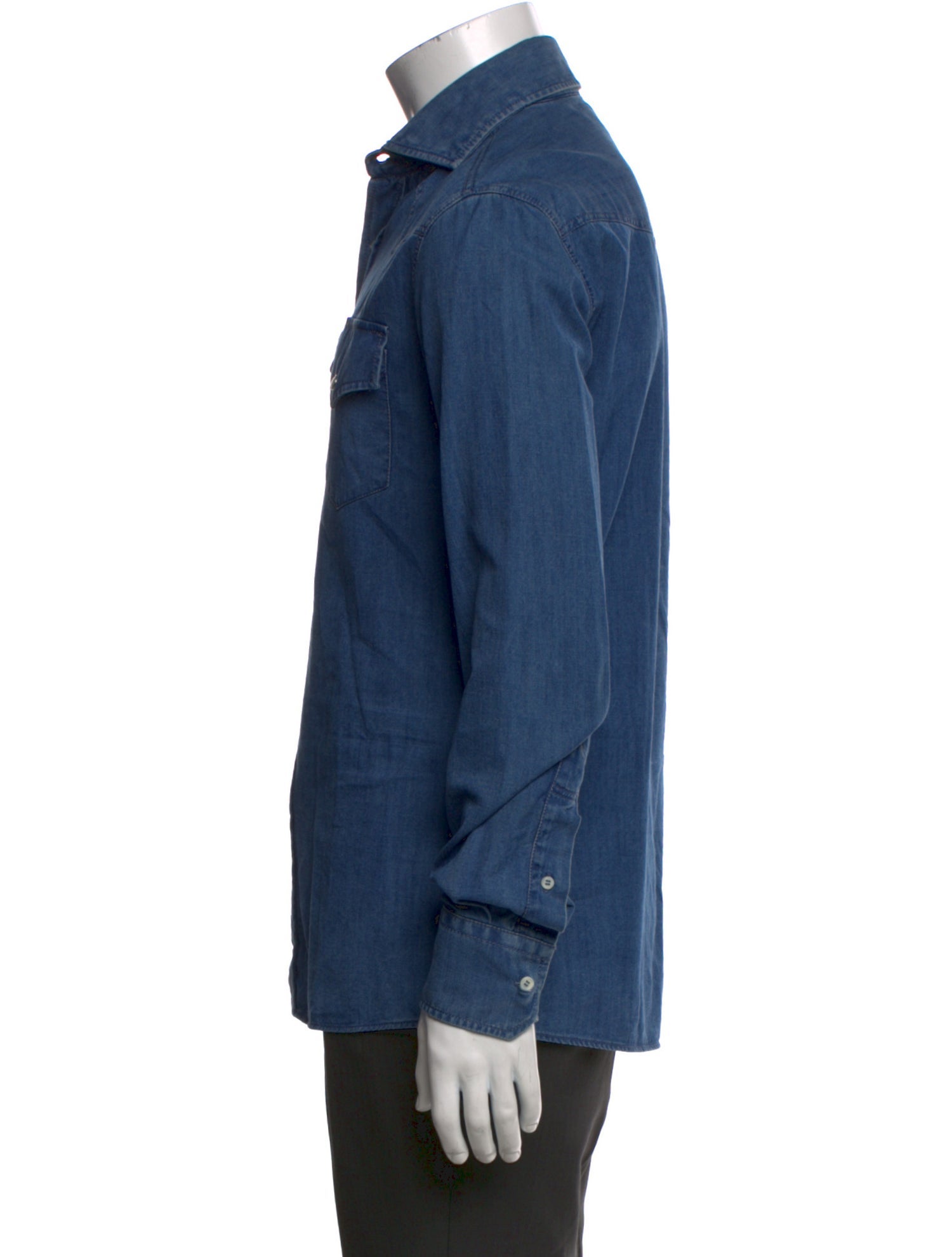 Brunello Cucinelli Western Long Sleeve Dress Shirt