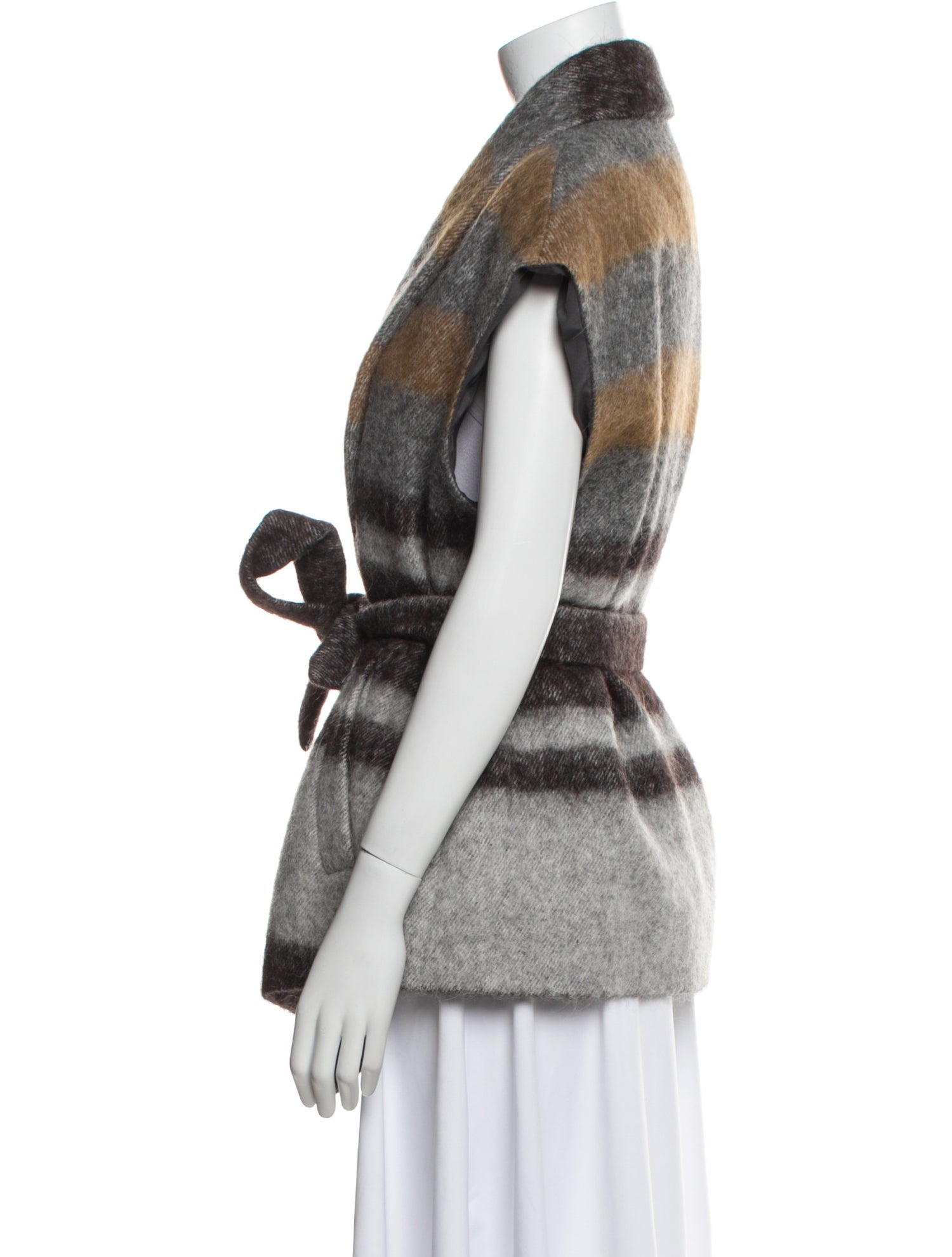 Brunello Cucinelli Plaid Print Coat