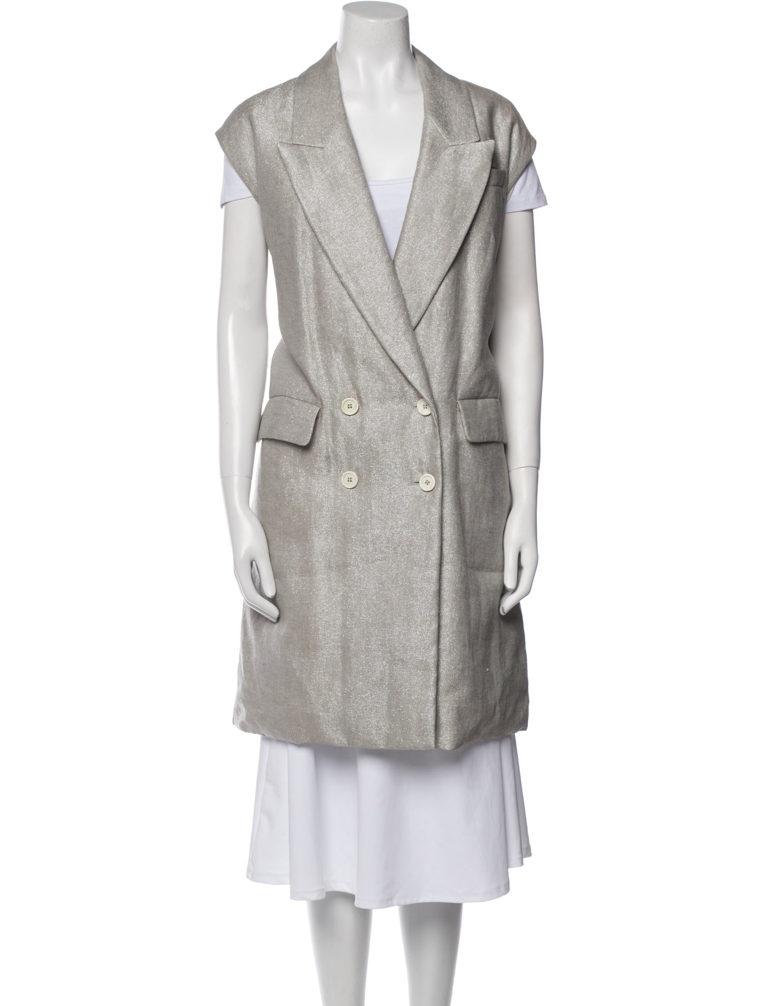Brunello Cucinelli Linen Vest w/ Tags