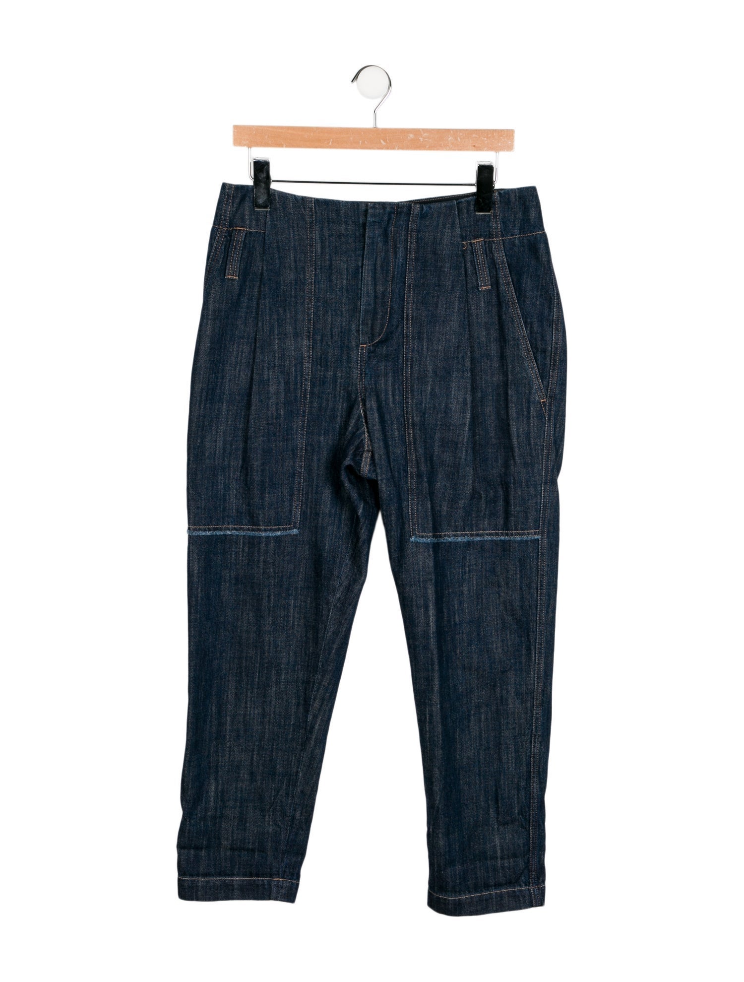 Brunello Cucinelli High-Rise Straight Leg Jeans