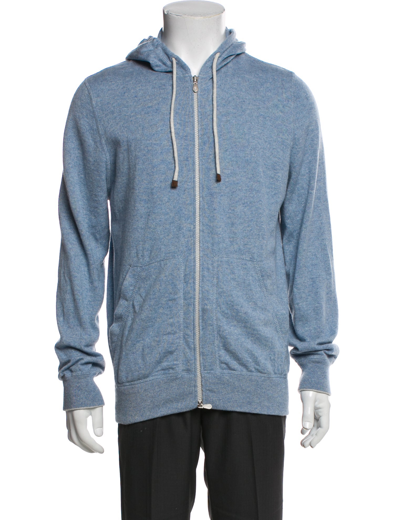 Brunello Cucinelli Cashmere V-Neck Hoodie
