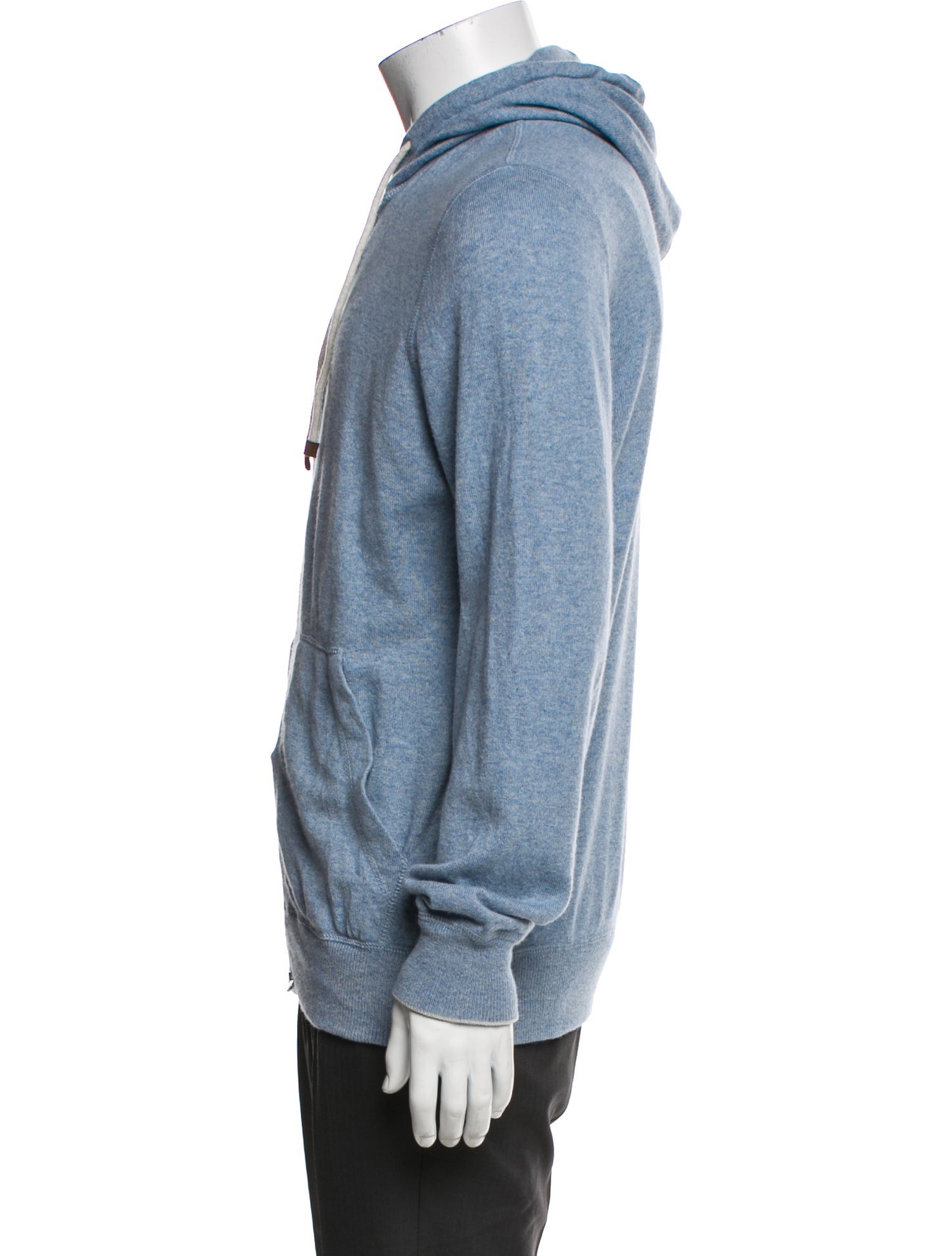 Brunello Cucinelli Cashmere V-Neck Hoodie